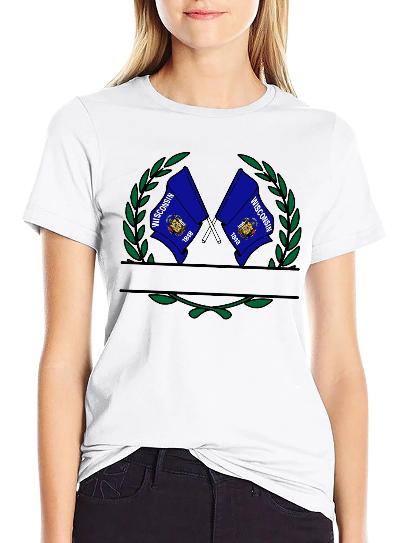 Wisconsin Flag Graphic T-Shirt