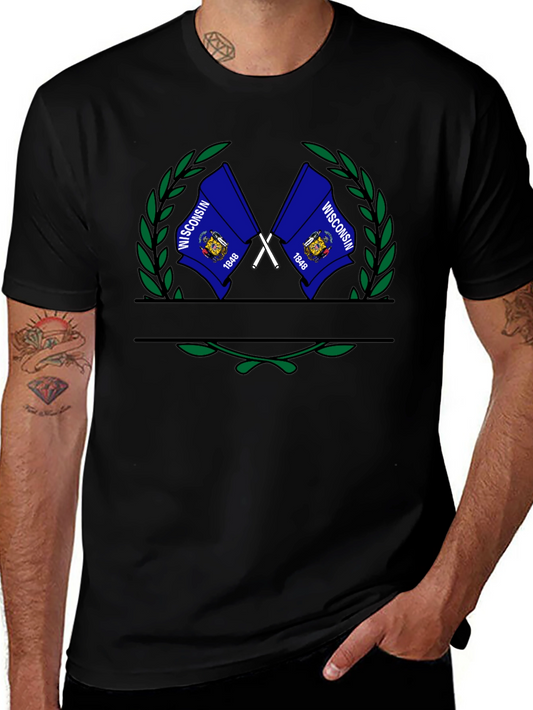 Wisconsin Flag Graphic T-Shirt