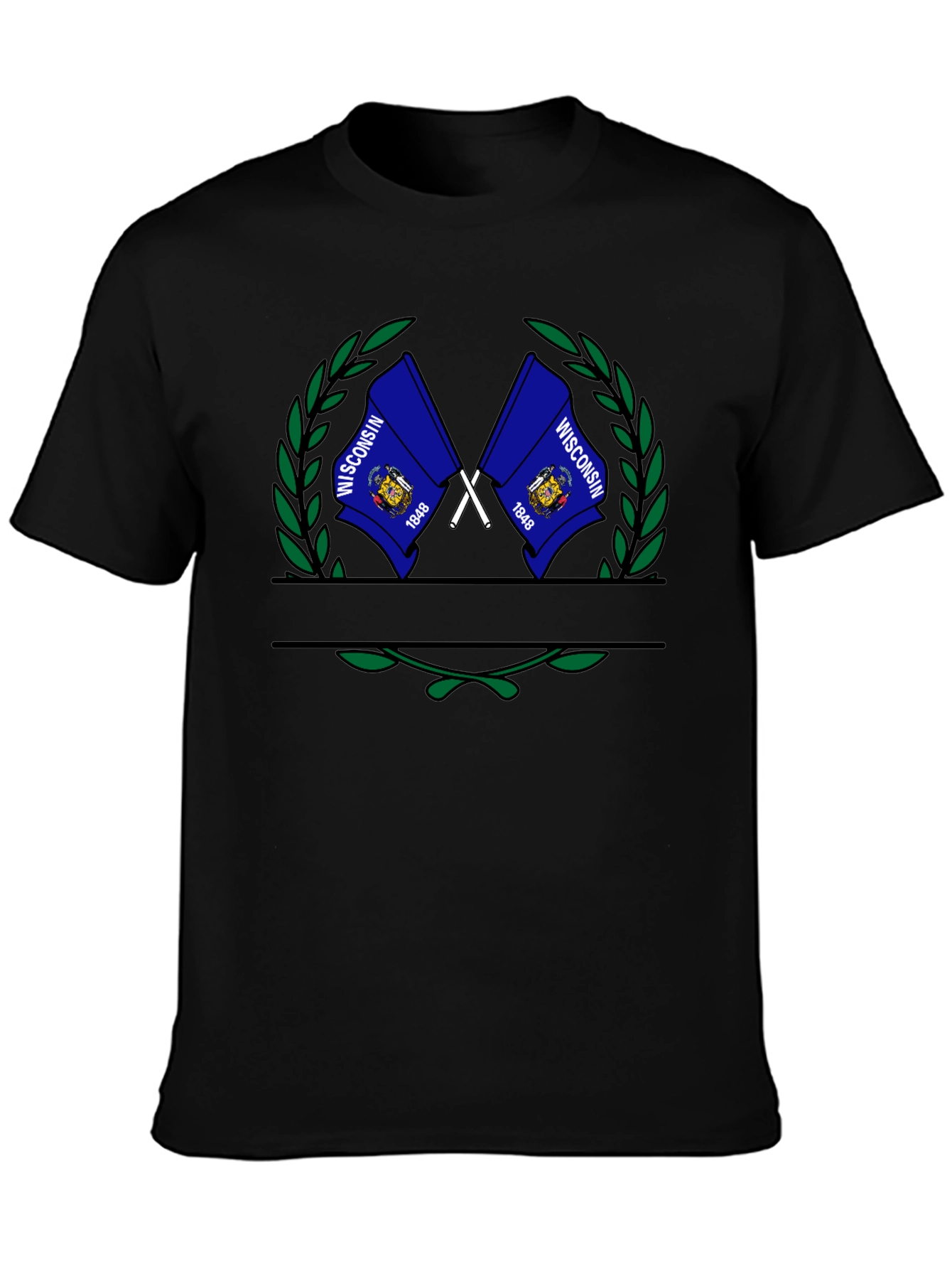Wisconsin Flag Graphic T-Shirt