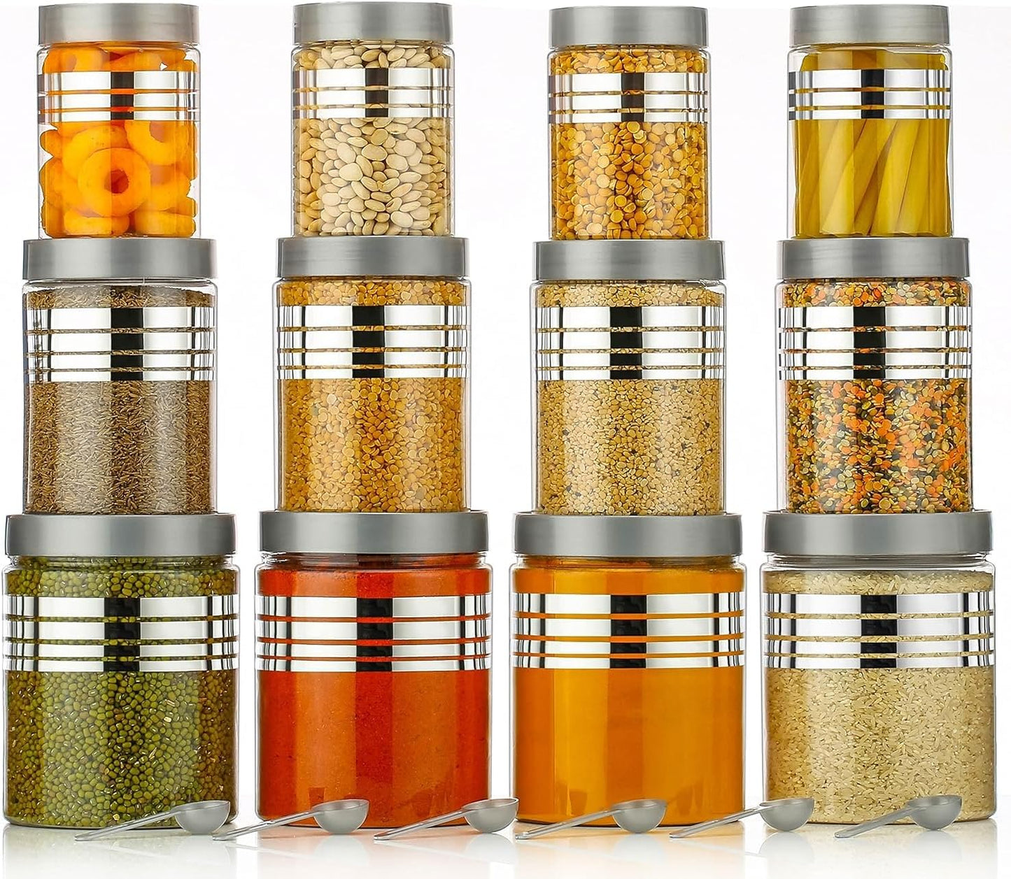 Plastic Pet Storage Plastic Jar and Container, Set - Latest Style