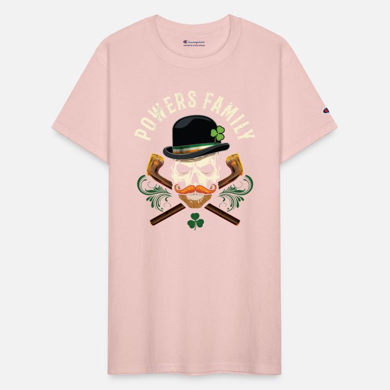 Powers Family Irish Skull with Shillelagh