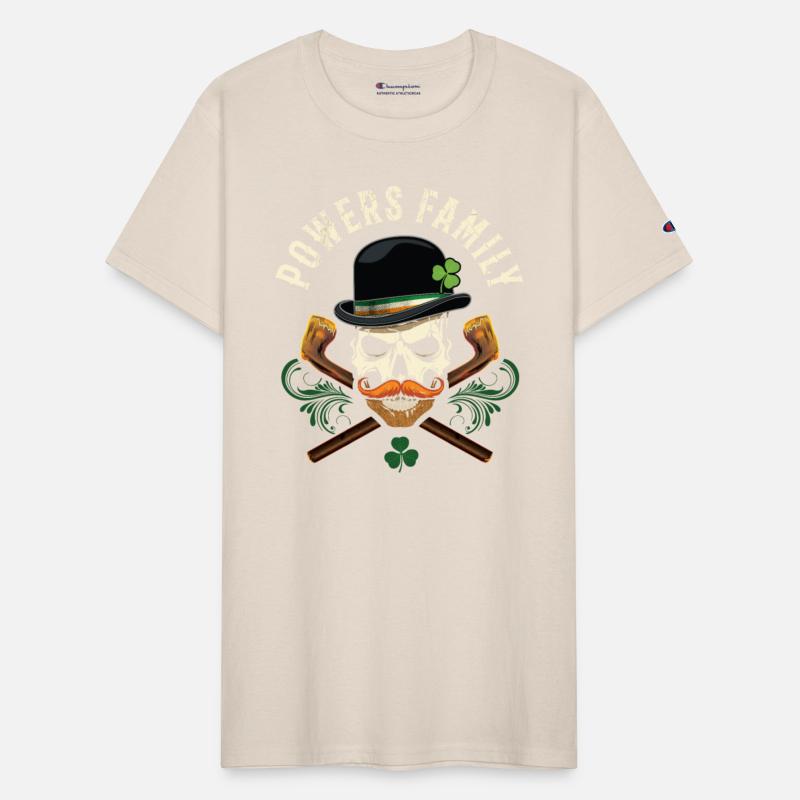 Powers Family Irish Skull with Shillelagh