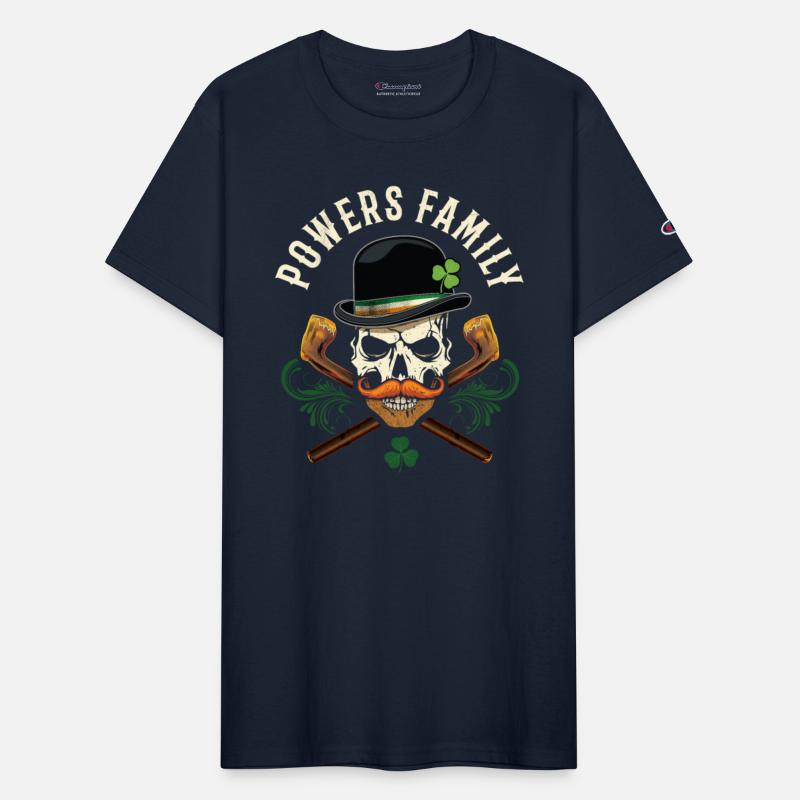 Powers Family Irish Skull with Shillelagh