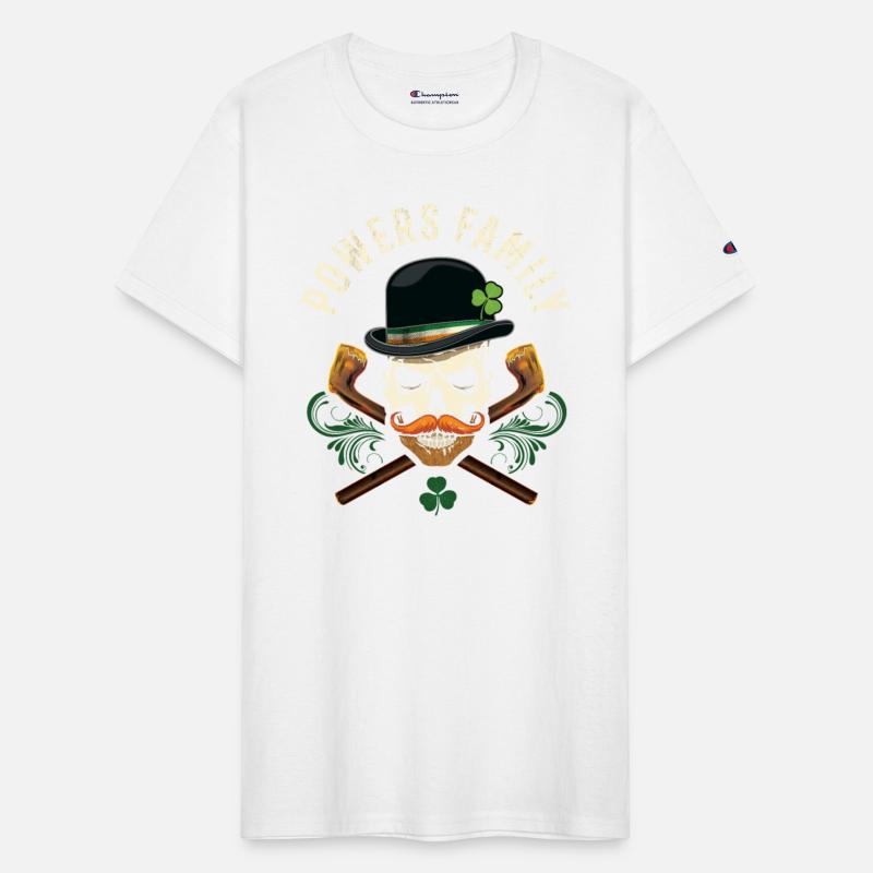 Powers Family Irish Skull with Shillelagh