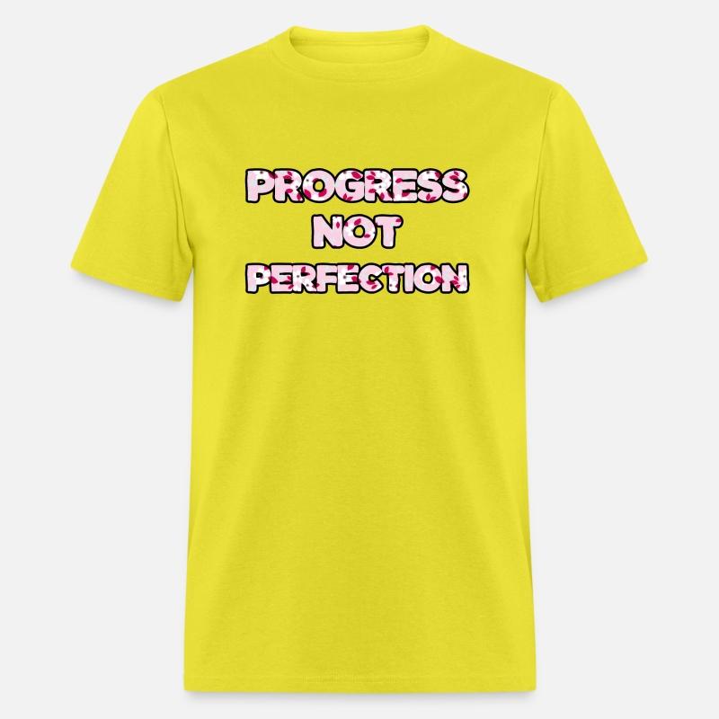 Progress Not Perfection pink floral
