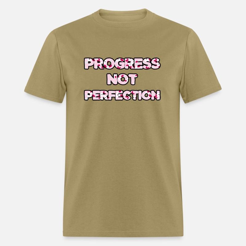 Progress Not Perfection pink floral