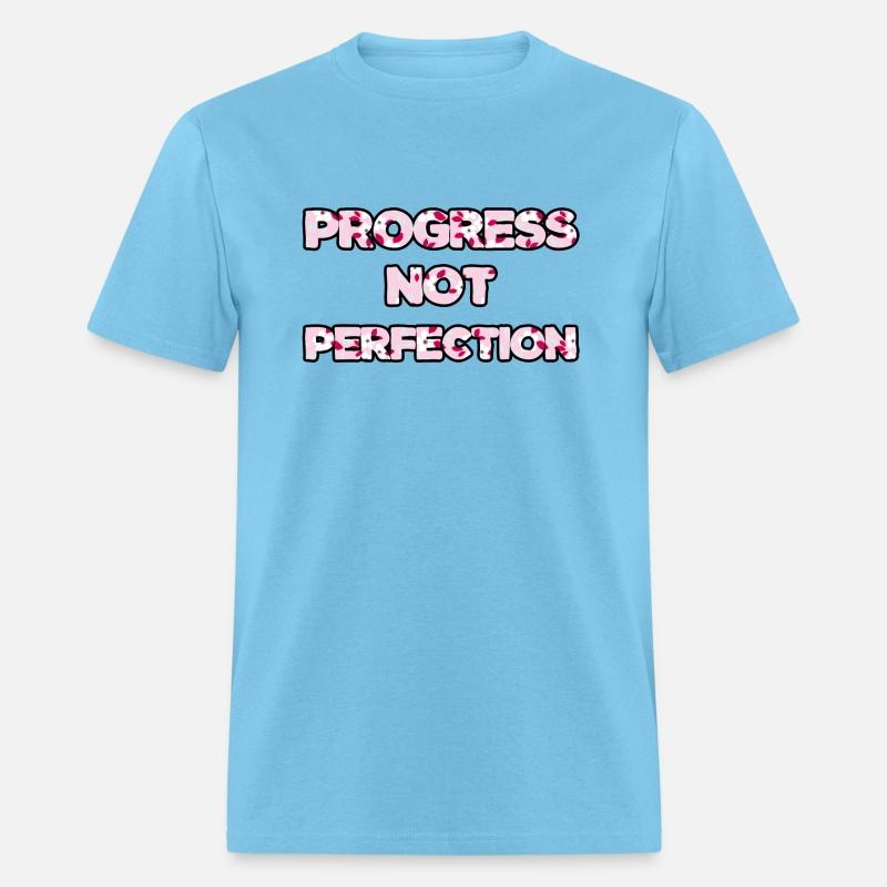 Progress Not Perfection pink floral