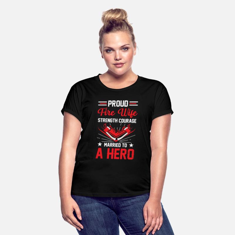 Proud Fire Wife Strength Courage Married to a Hero