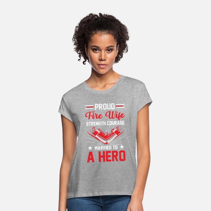 Proud Fire Wife Strength Courage Married to a Hero