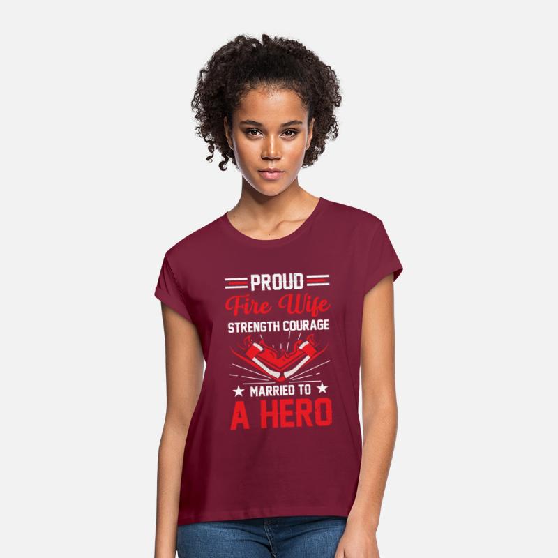 Proud Fire Wife Strength Courage Married to a Hero