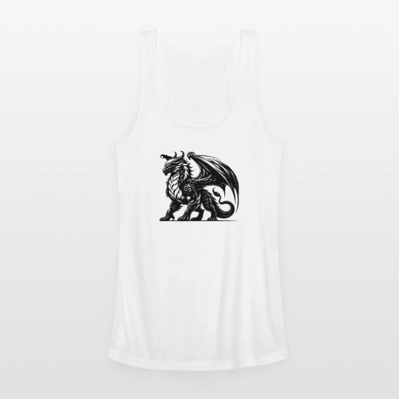 Proud Mighty Dragon With Large Wings