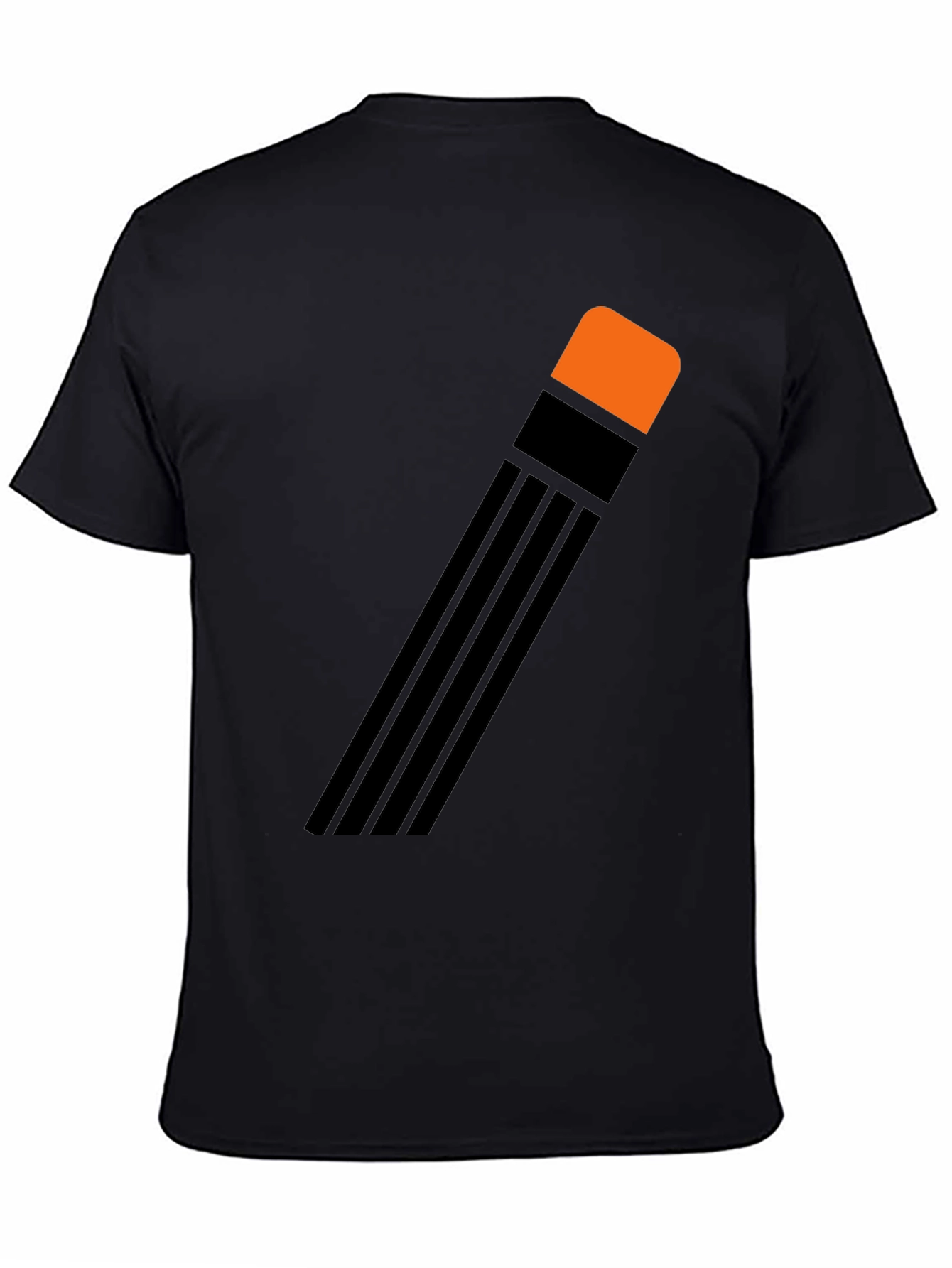 Pencil Graphic Black T-Shirt