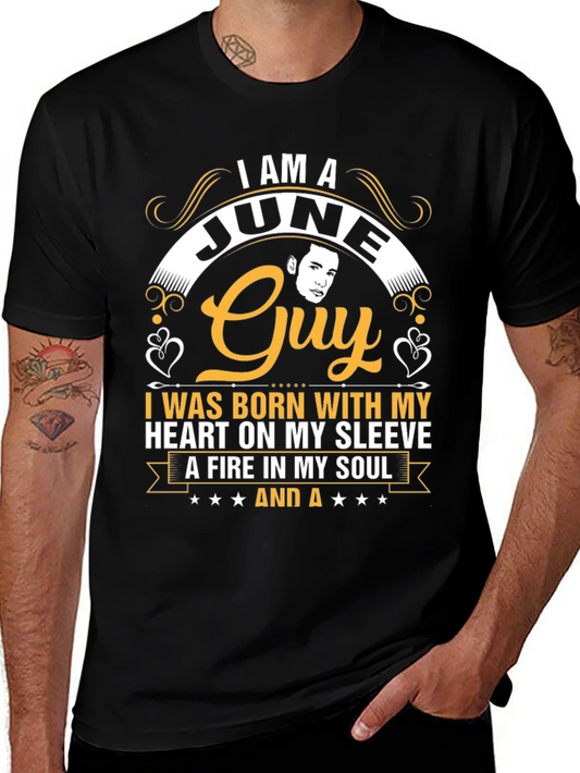 June Guy T-Shirt: Heart on Sleeve Fire in Soul