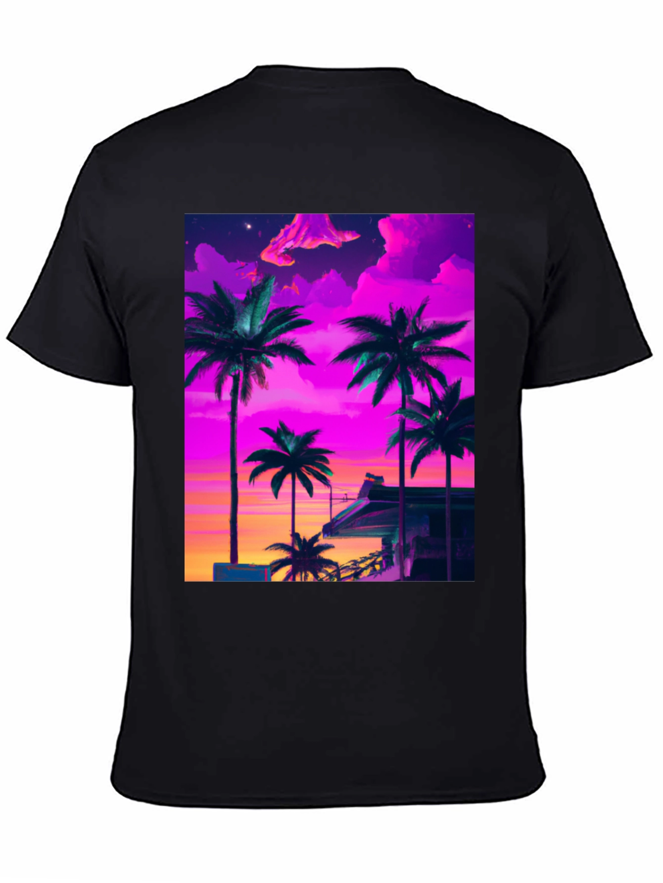 Vaporwave Palm Tree Graphic Tee