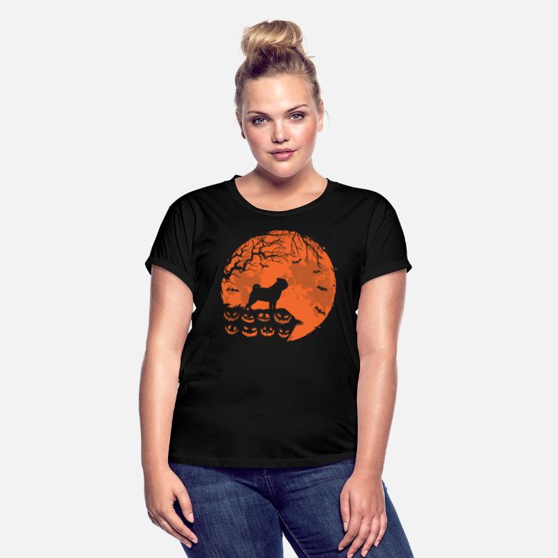 Pug And Moon Halloween Funny Dog Lover Gift