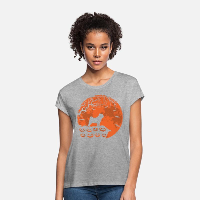Pug And Moon Halloween Funny Dog Lover Gift