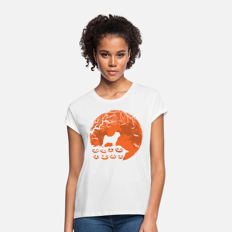 Pug And Moon Halloween Funny Dog Lover Gift
