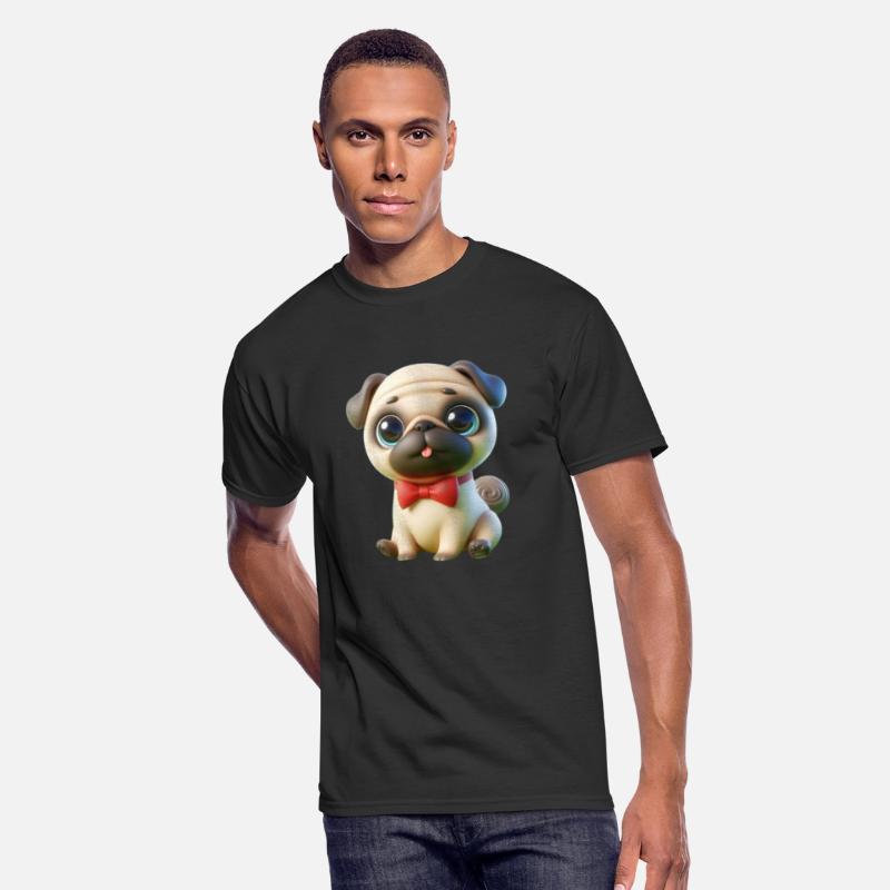 Pug dog in a bow tie