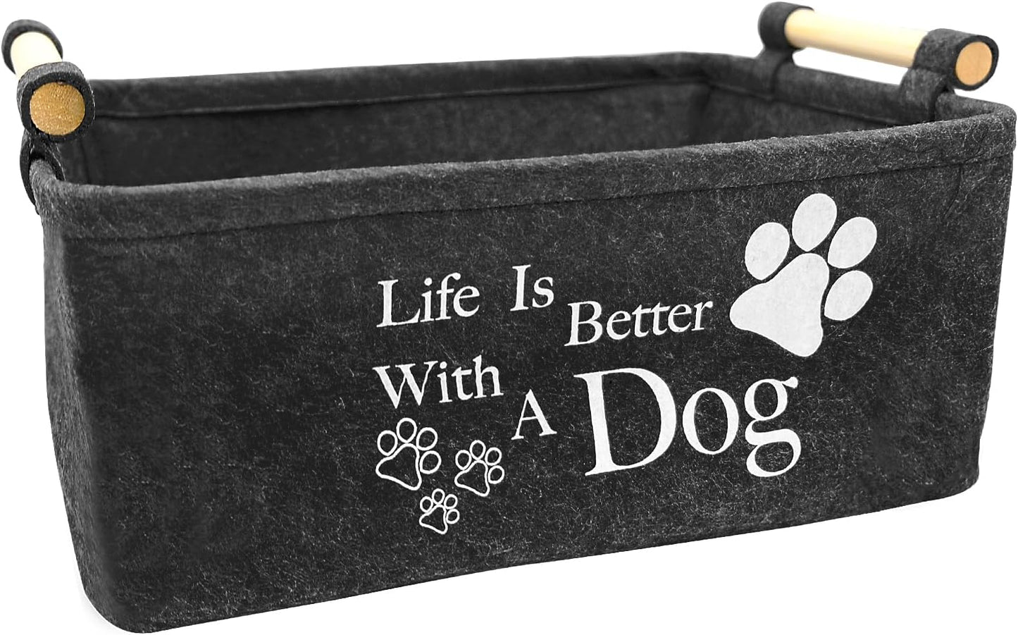 Puppy Toy Box Storage Basket, Collapsible Pet Supp - Premium Quality