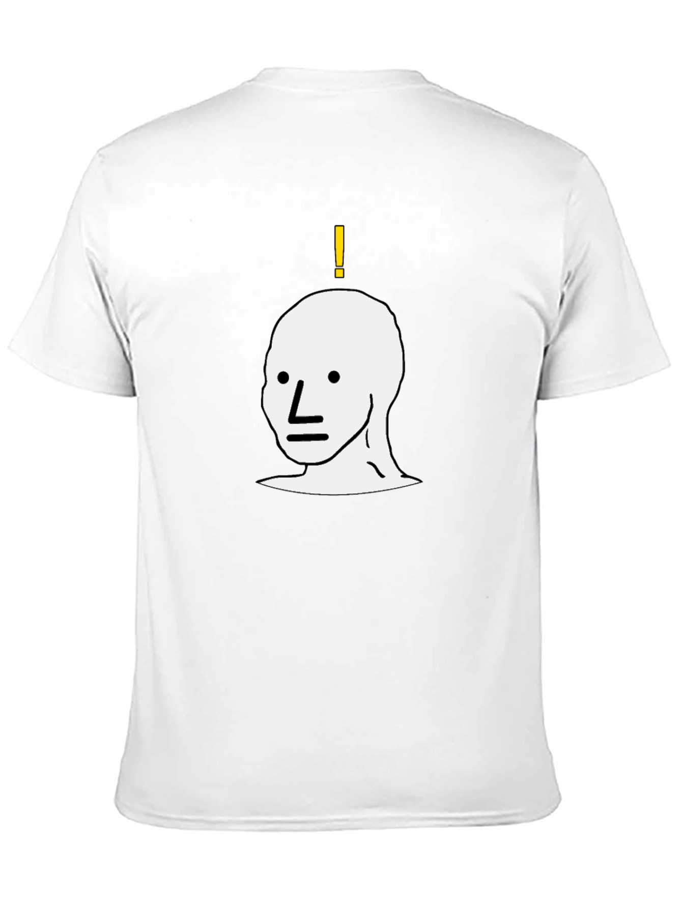 NPC Meme Graphic Tee - Black Cotton T-Shirt