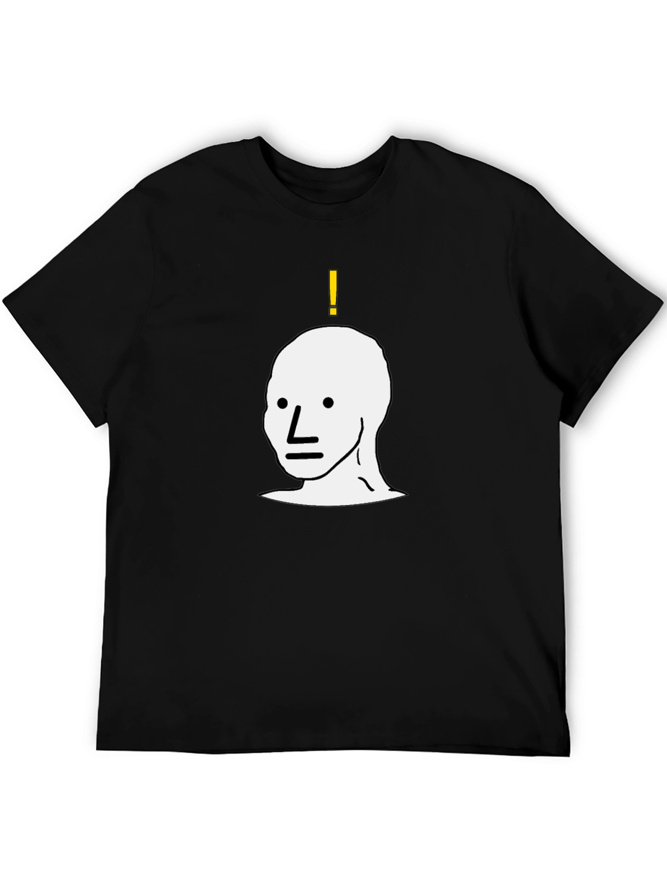 NPC Meme Graphic Tee - Black Cotton T-Shirt