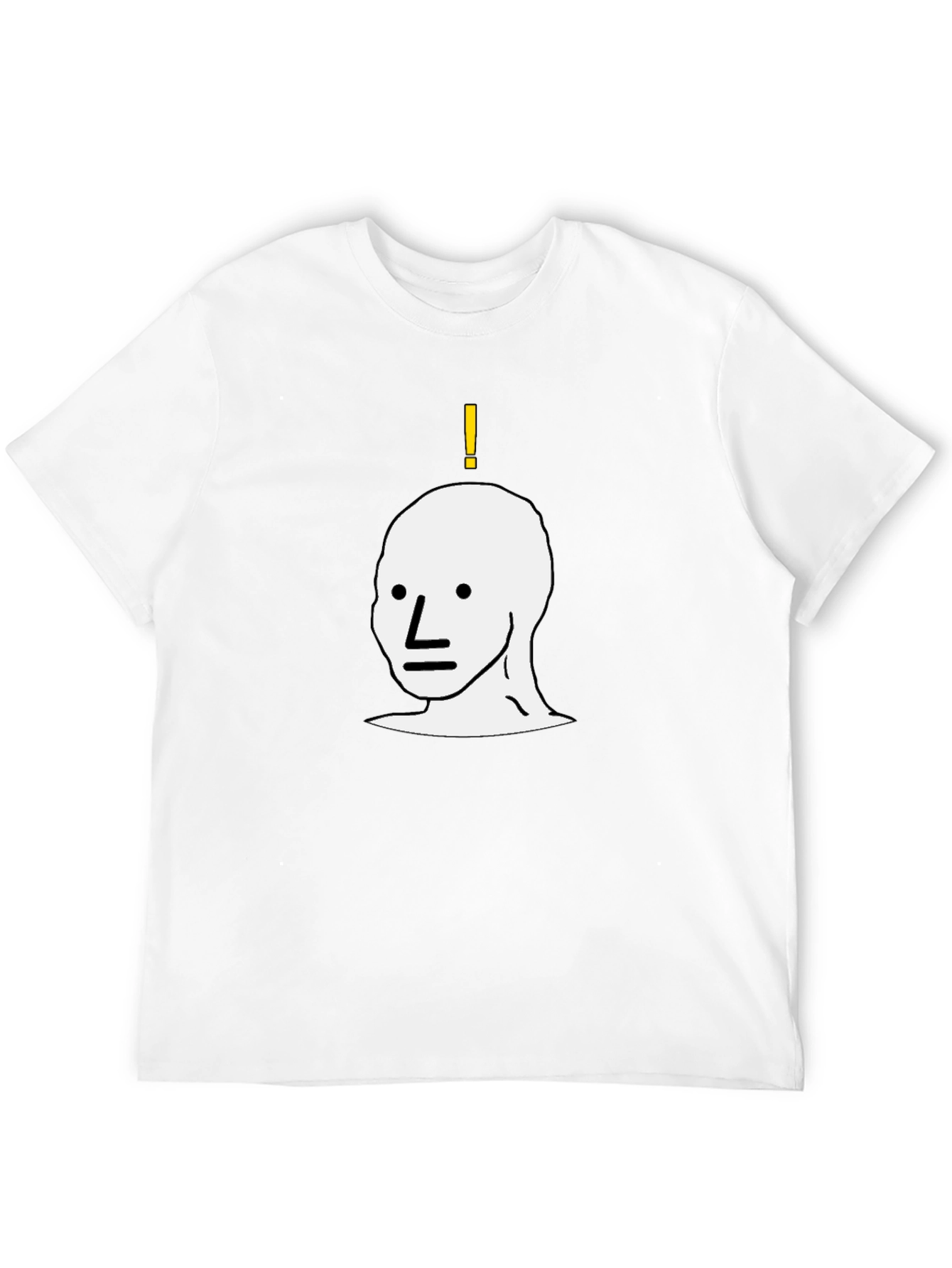 NPC Meme Graphic Tee - Black Cotton T-Shirt