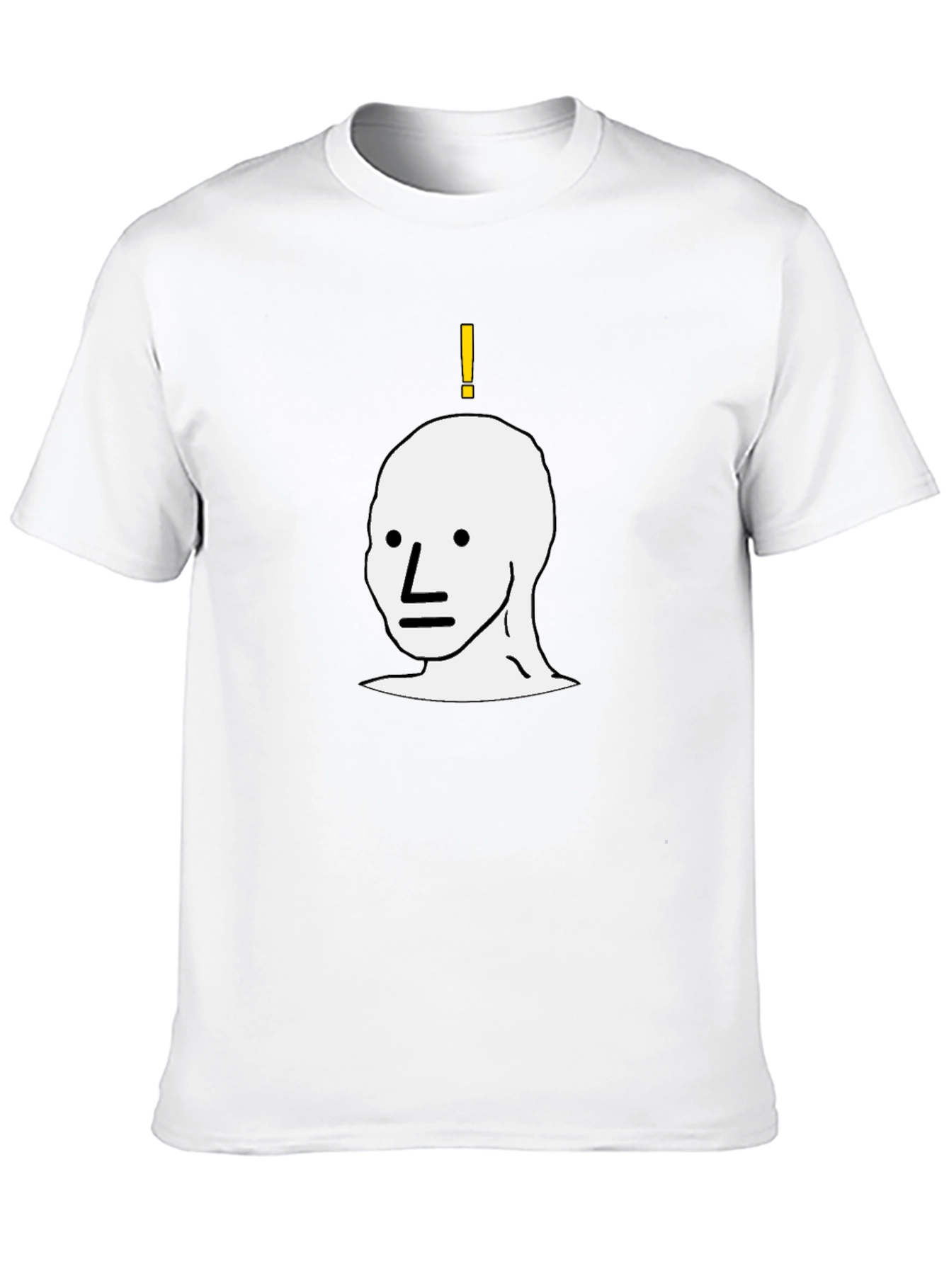 NPC Meme Graphic Tee - Black Cotton T-Shirt