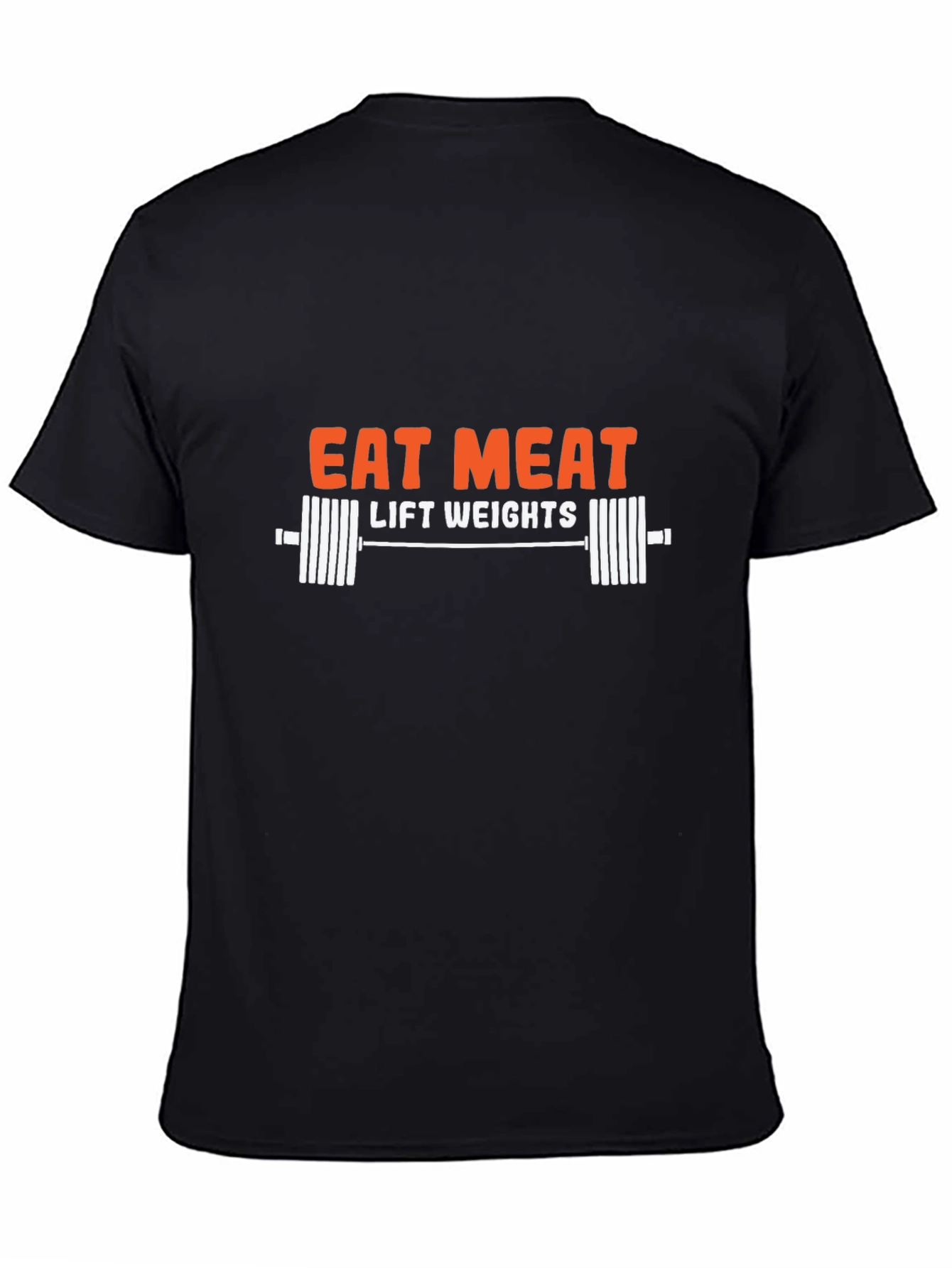 Eat Meat Lift Weights T-Shirt Gym Motivation