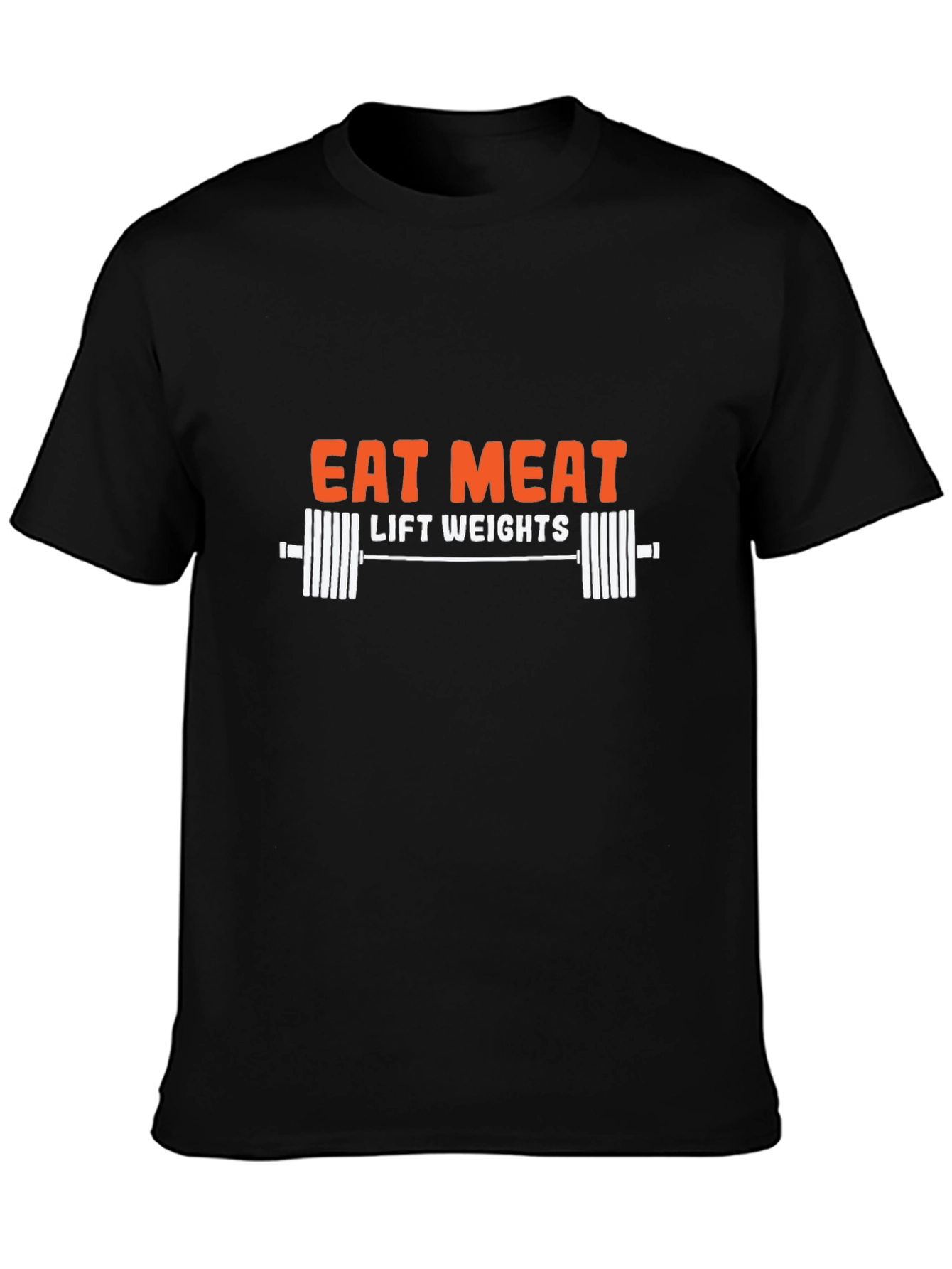 Eat Meat Lift Weights T-Shirt Gym Motivation