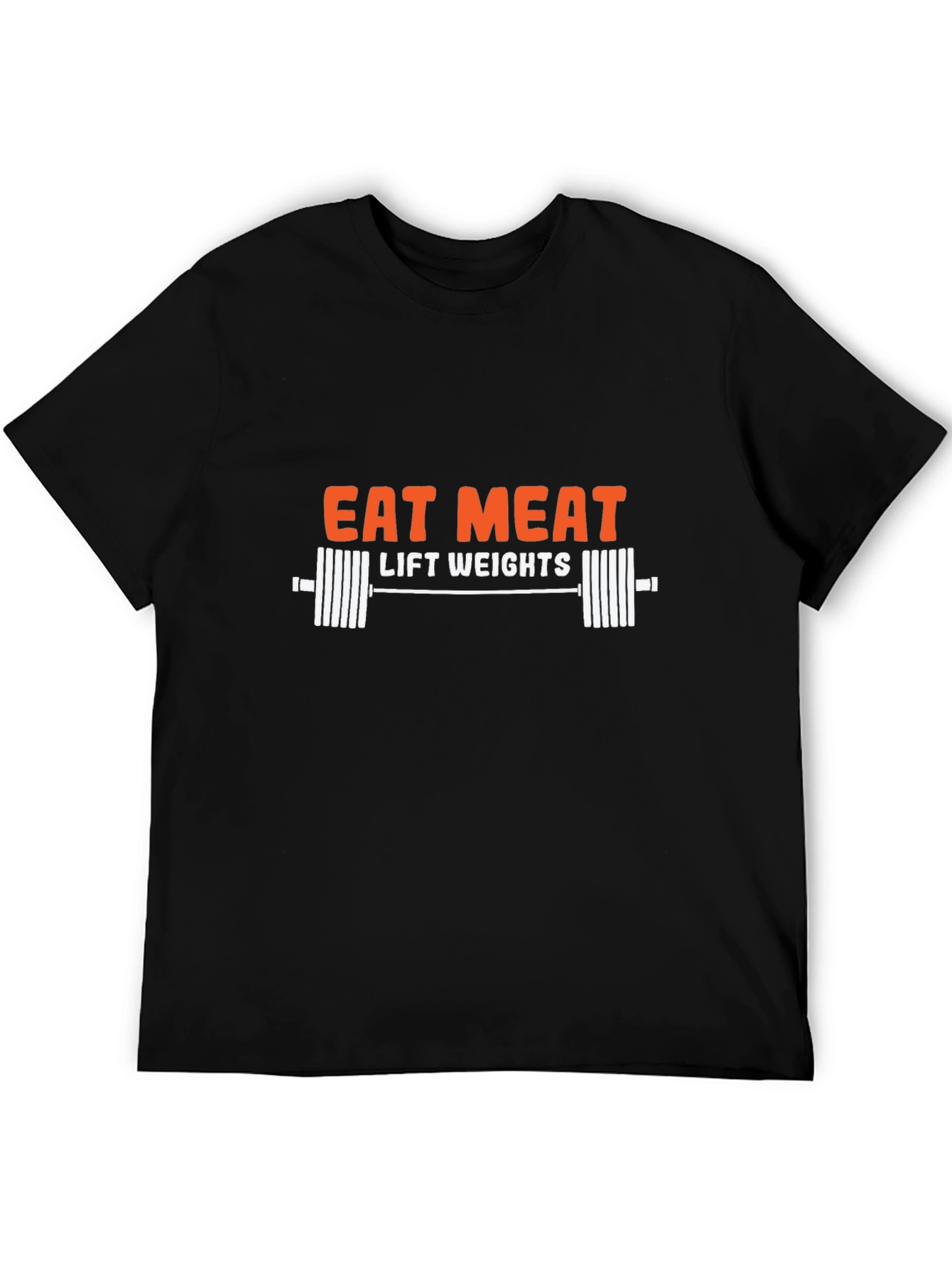 Eat Meat Lift Weights T-Shirt Gym Motivation