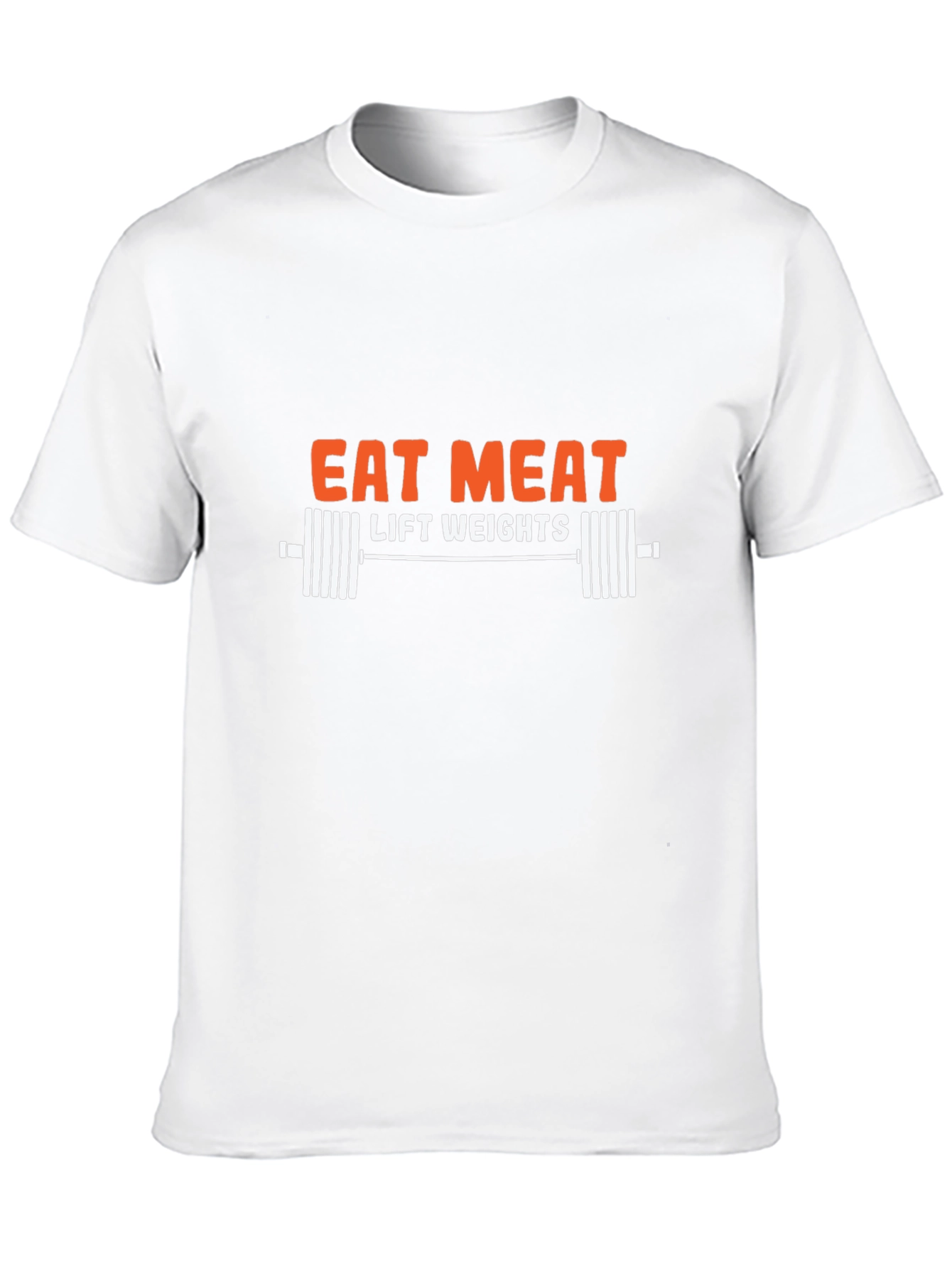 Eat Meat Lift Weights T-Shirt Gym Motivation
