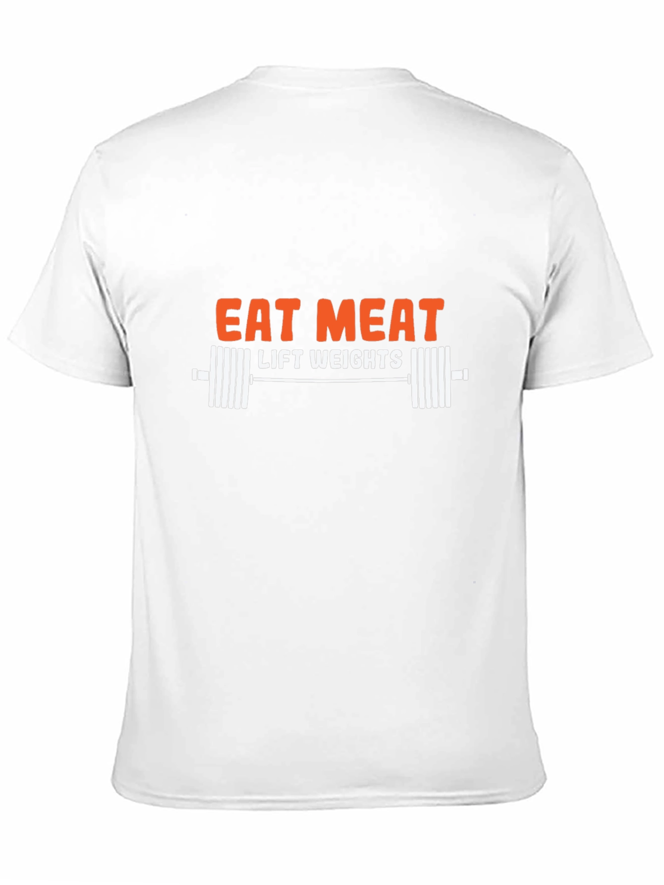 Eat Meat Lift Weights T-Shirt Gym Motivation