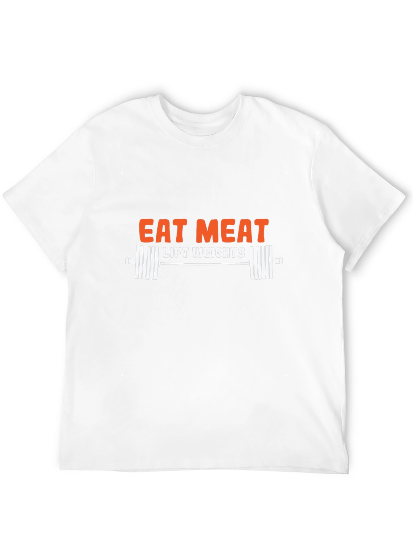 Eat Meat Lift Weights T-Shirt Gym Motivation