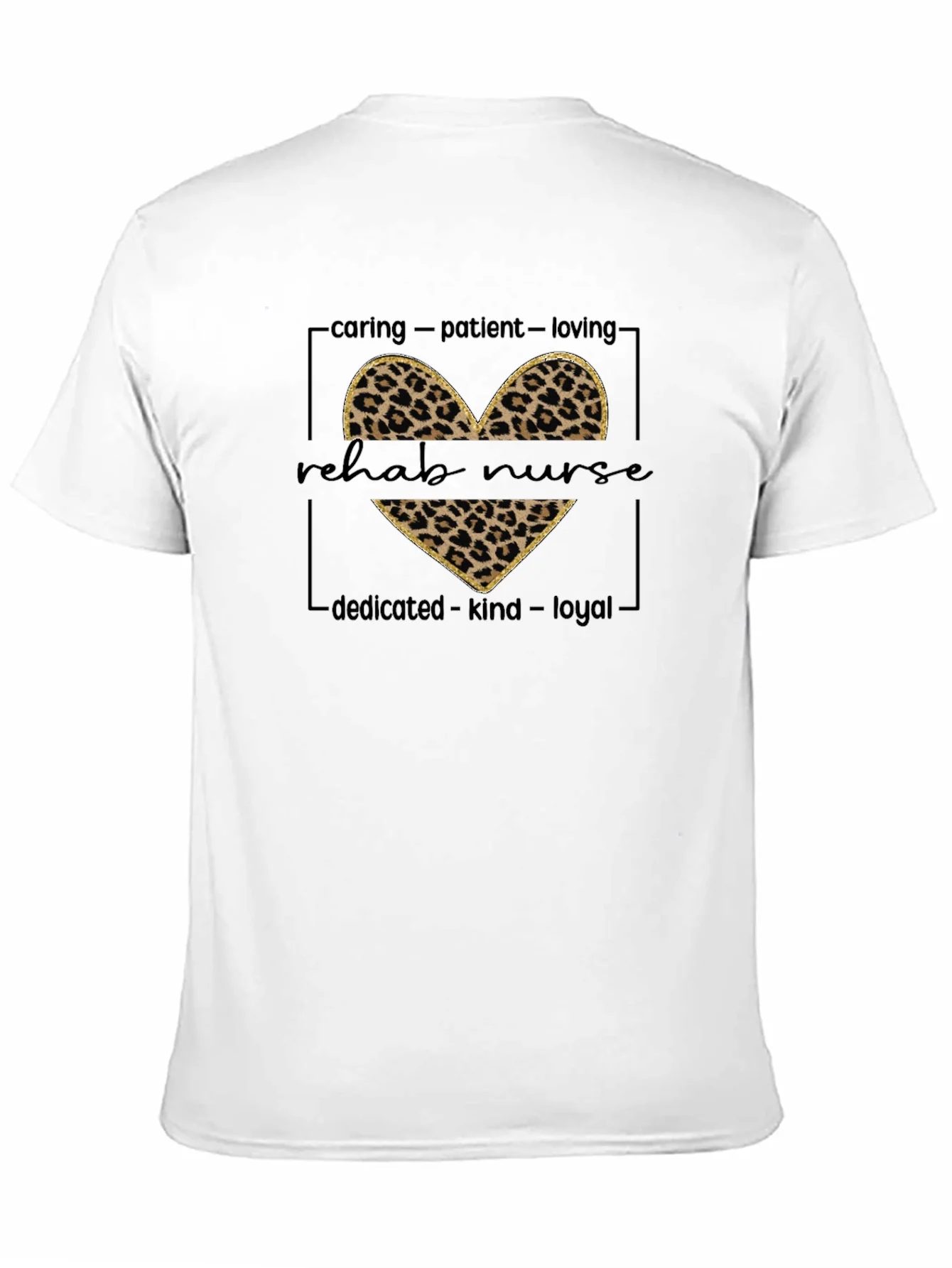 Leopard Print Rehab Nurse T-Shirt