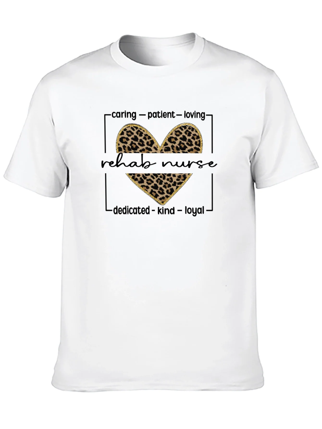 Leopard Print Rehab Nurse T-Shirt