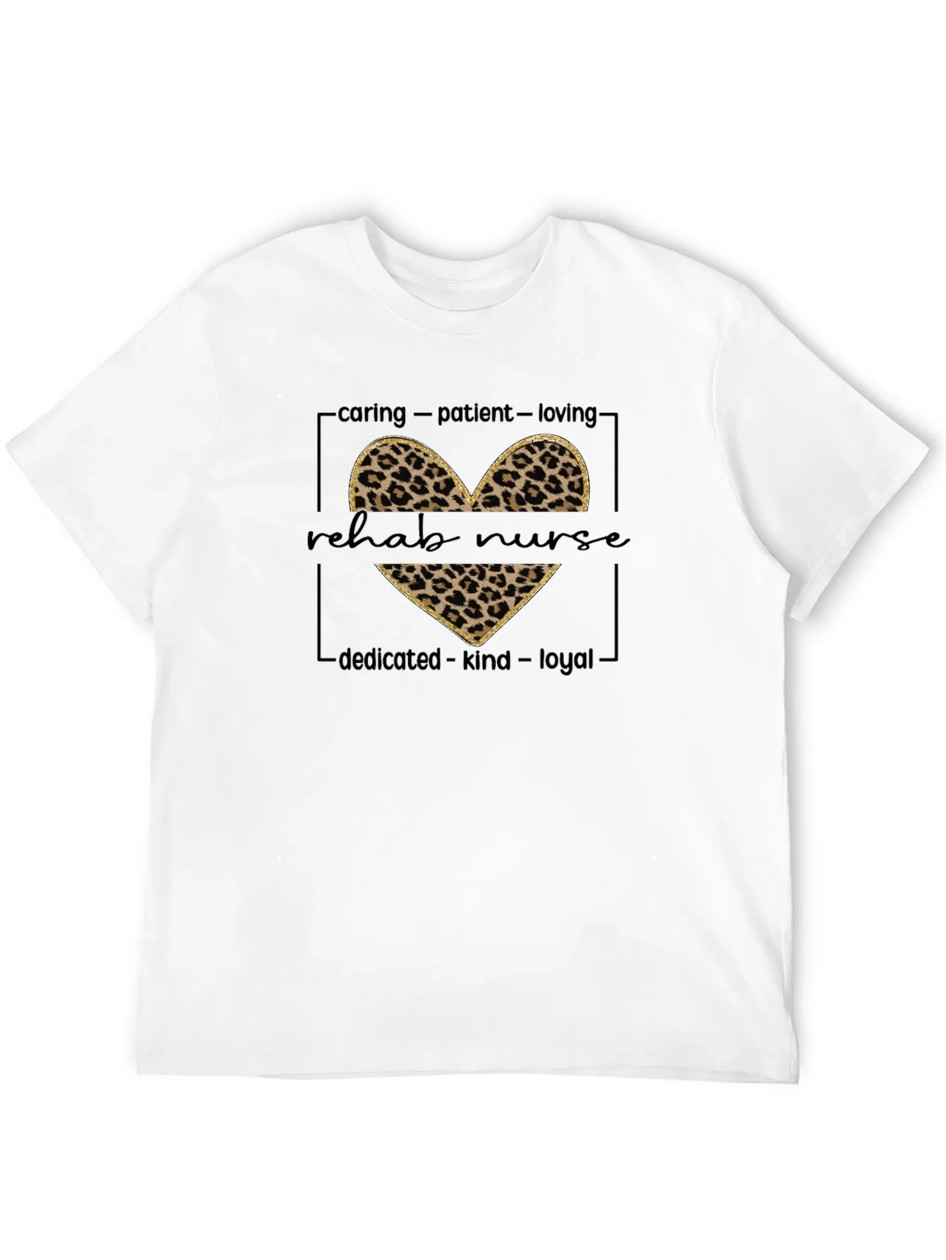 Leopard Print Rehab Nurse T-Shirt