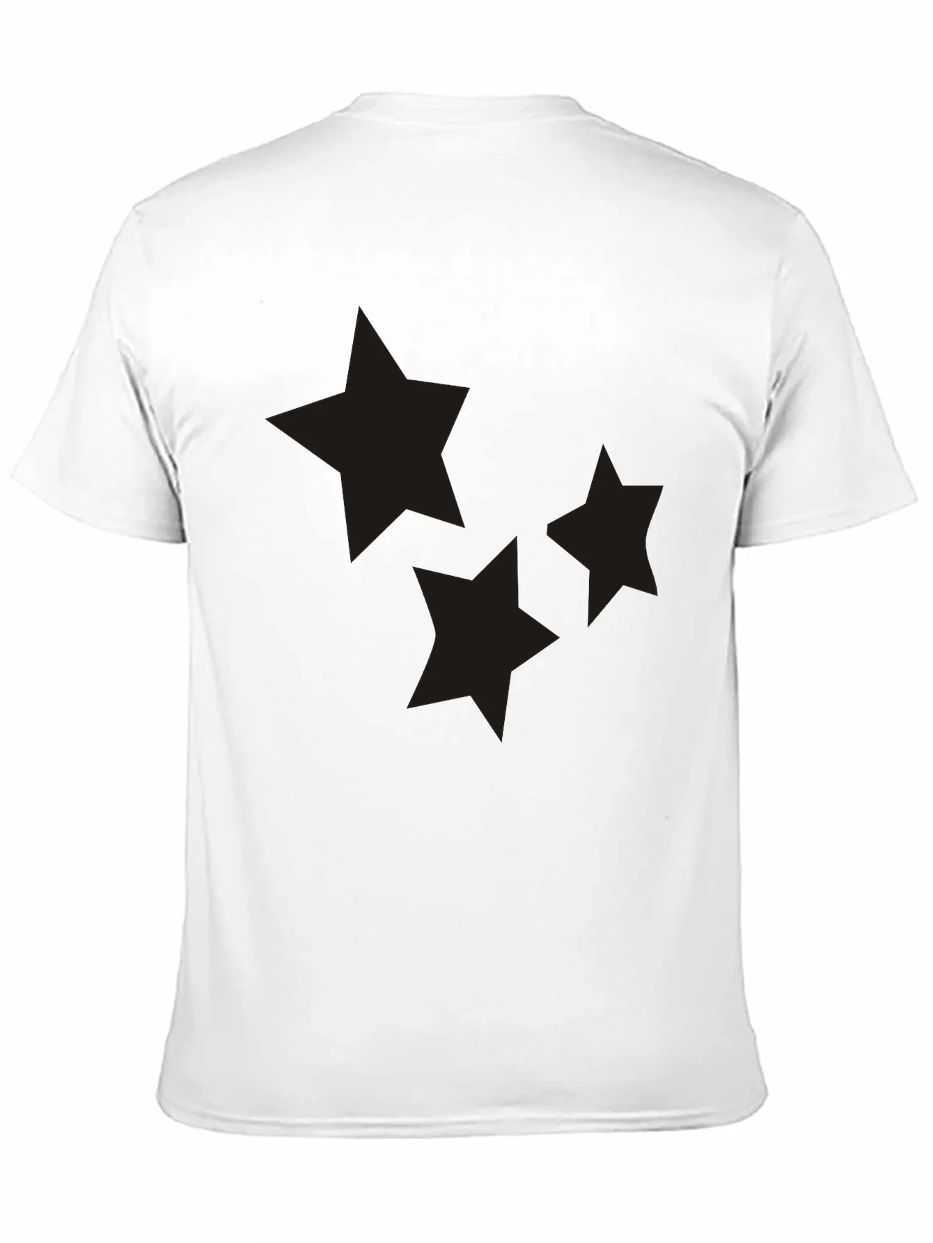 Stylish Black Tee with Star Graphic
