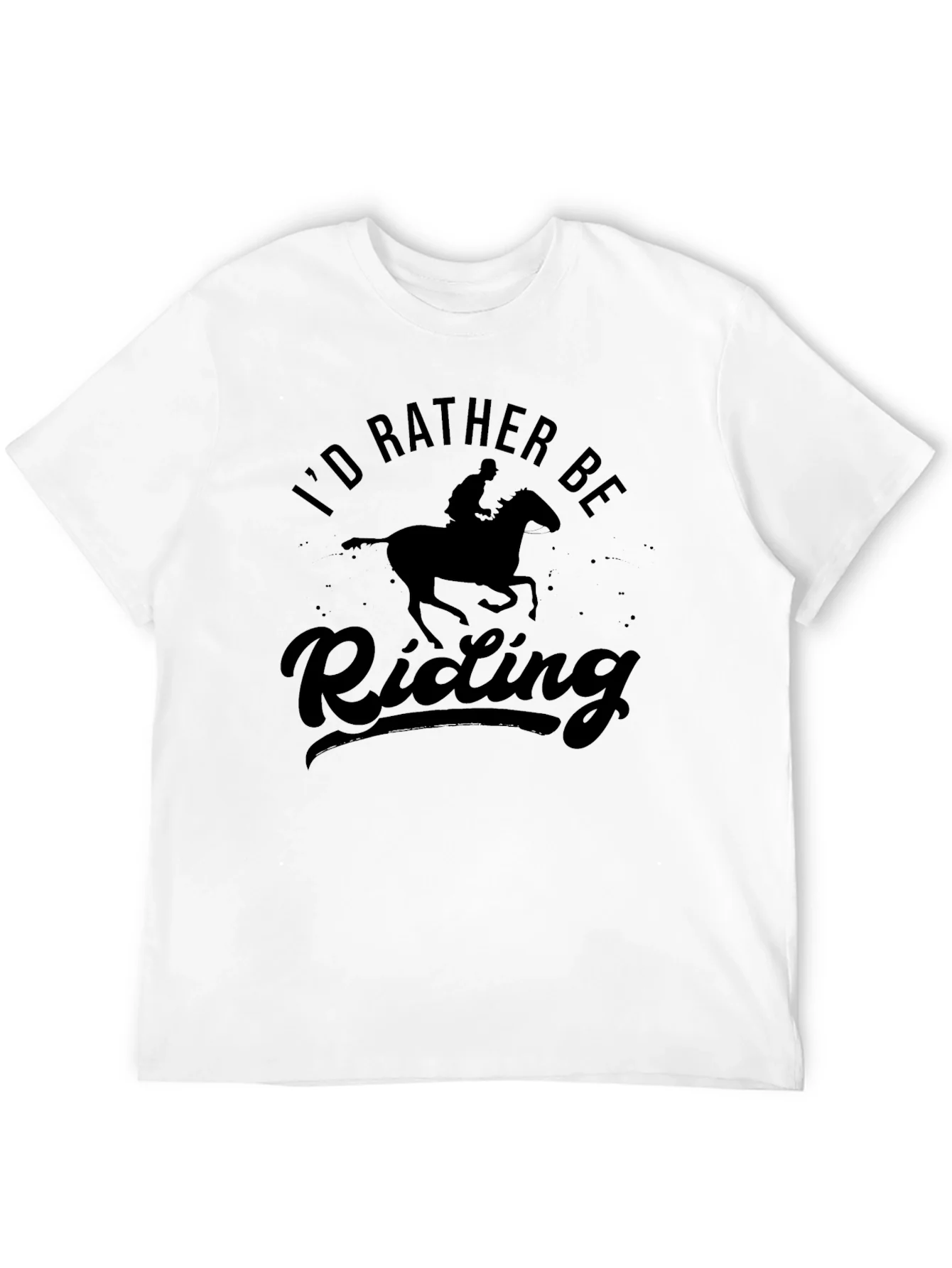 Id Rather Be Riding Horseback Graphic Tee