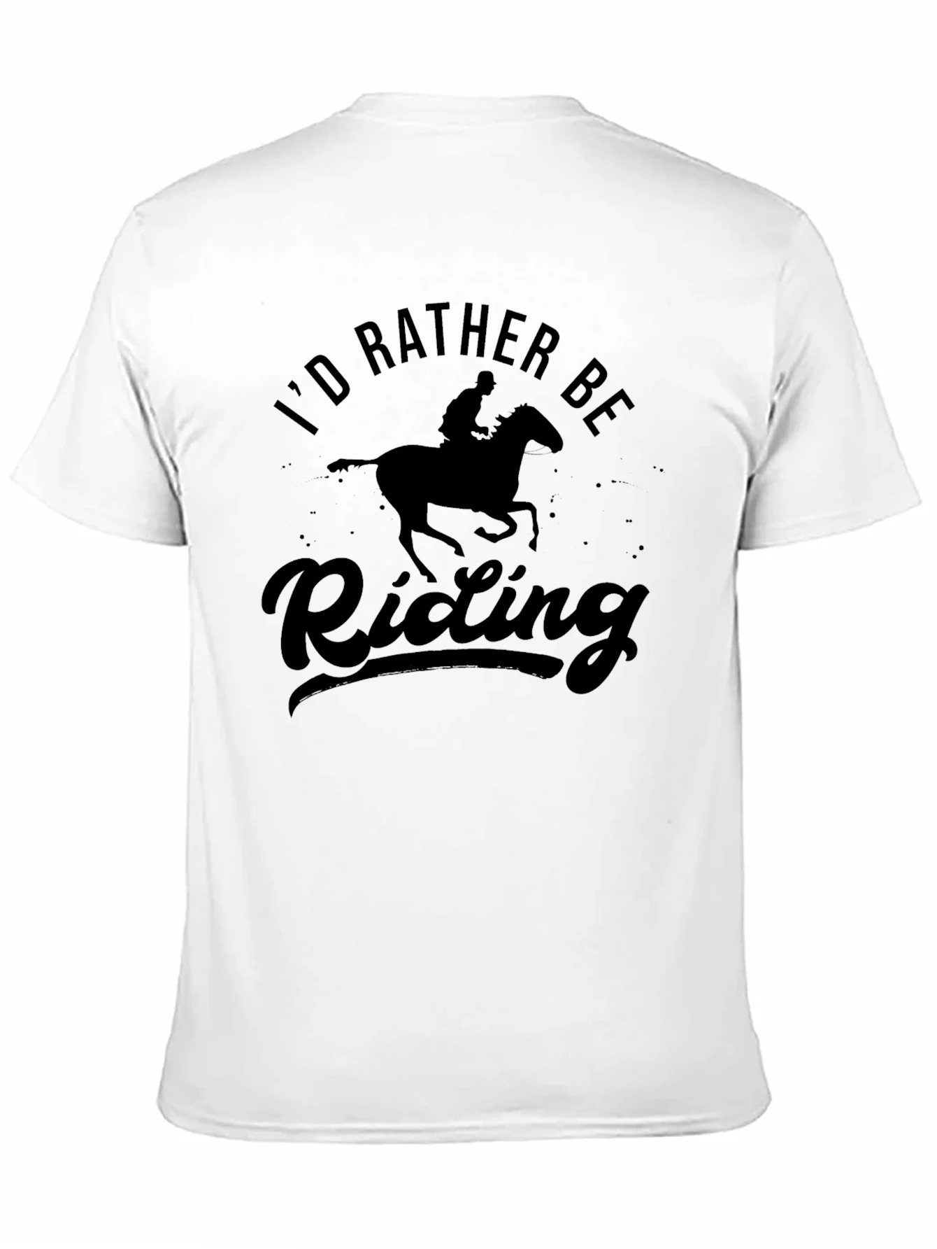 Id Rather Be Riding Horseback Graphic Tee