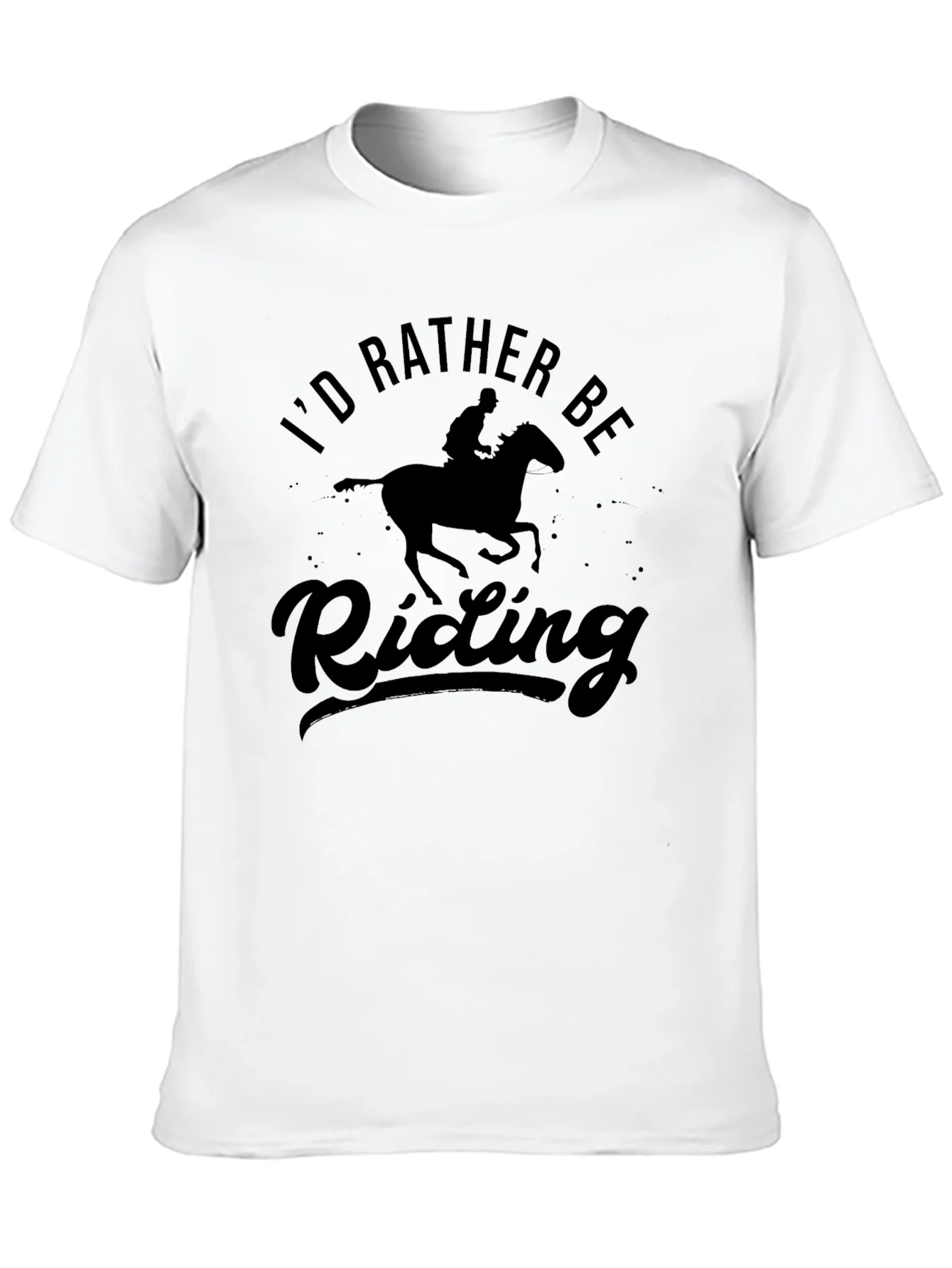 Id Rather Be Riding Horseback Graphic Tee