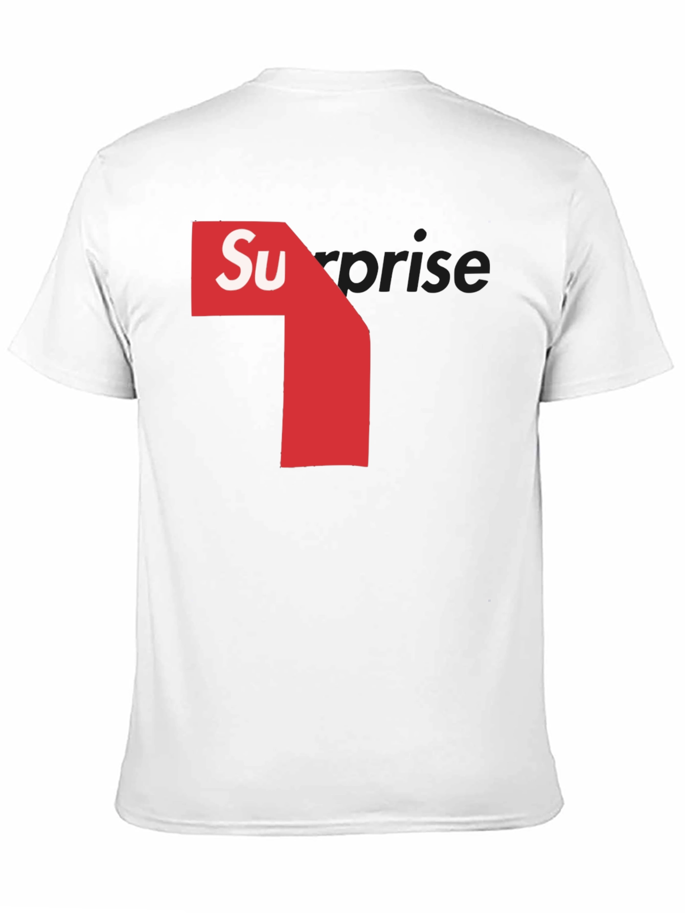Mens Black T-Shirt with Surprise Graphic