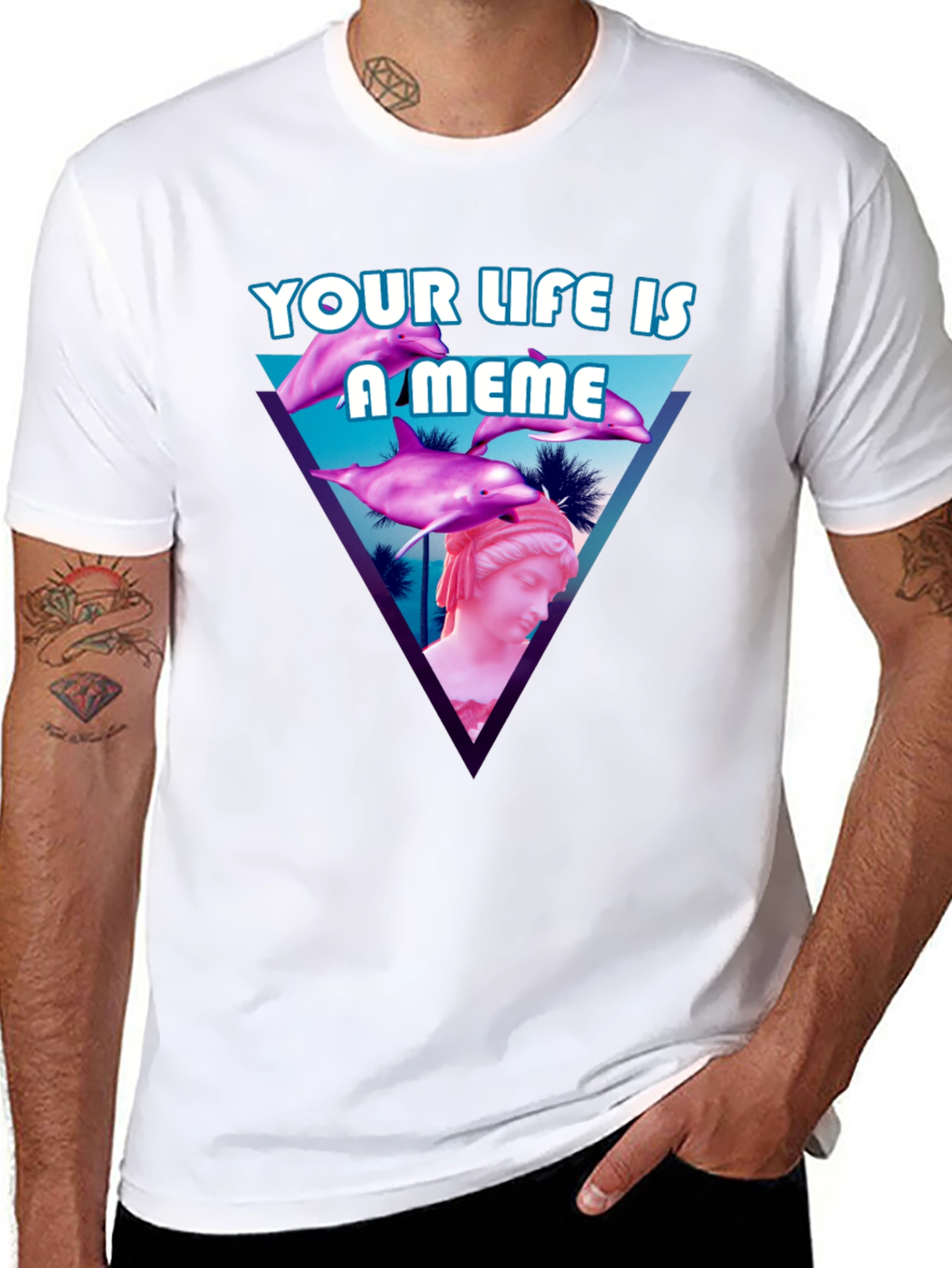 Meme Life T-Shirt - Vaporwave Style