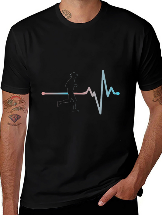 Runner Heartbeat T-Shirt - Active Lifestyle Apparel