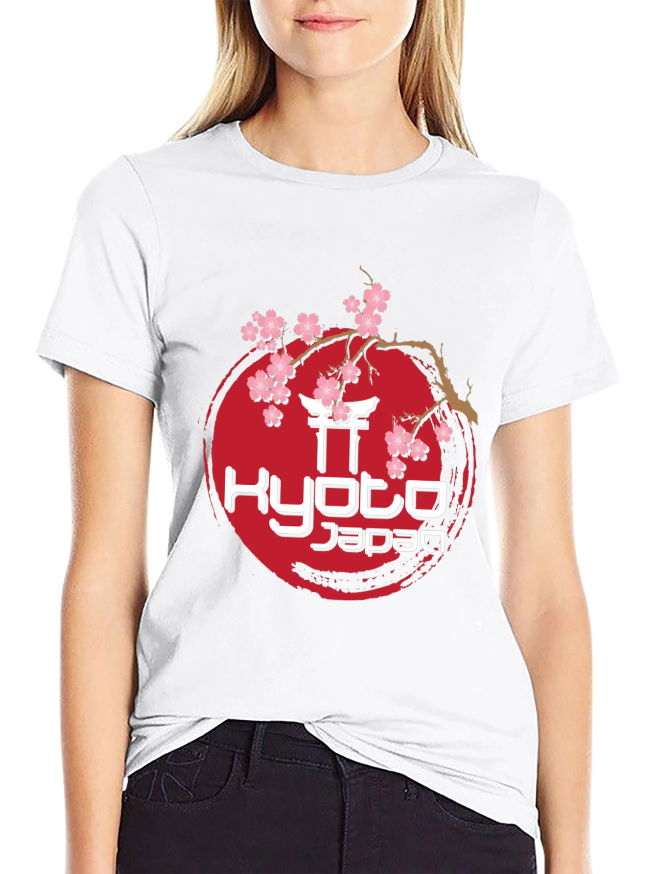 Kyoto Japan Sakura Blossom Graphic T-Shirt