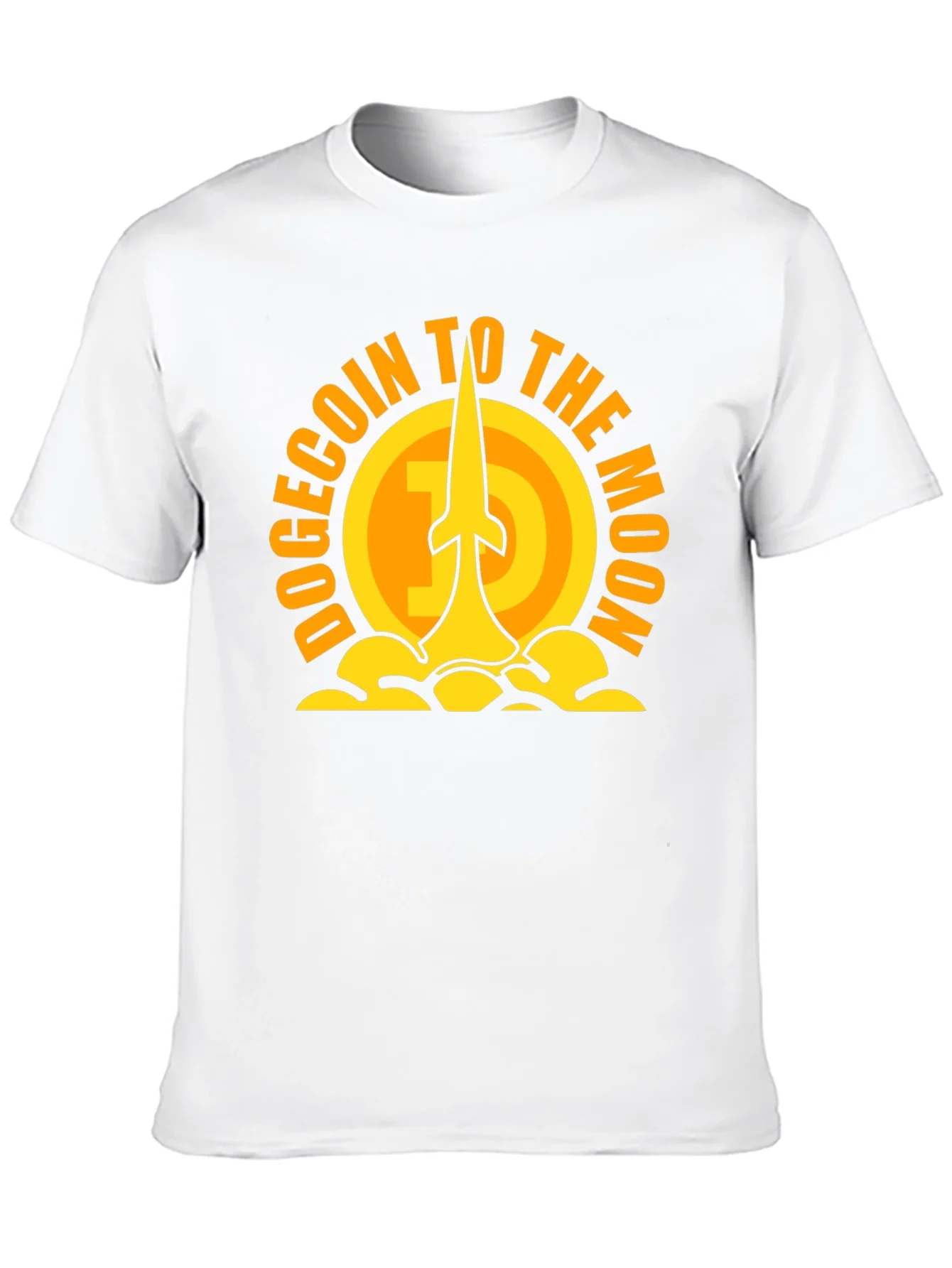 Dogecoin to the Moon Black T-Shirt
