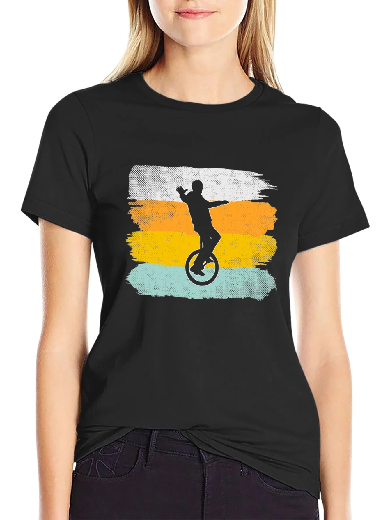 Unicycle Retro Graphic T-Shirt