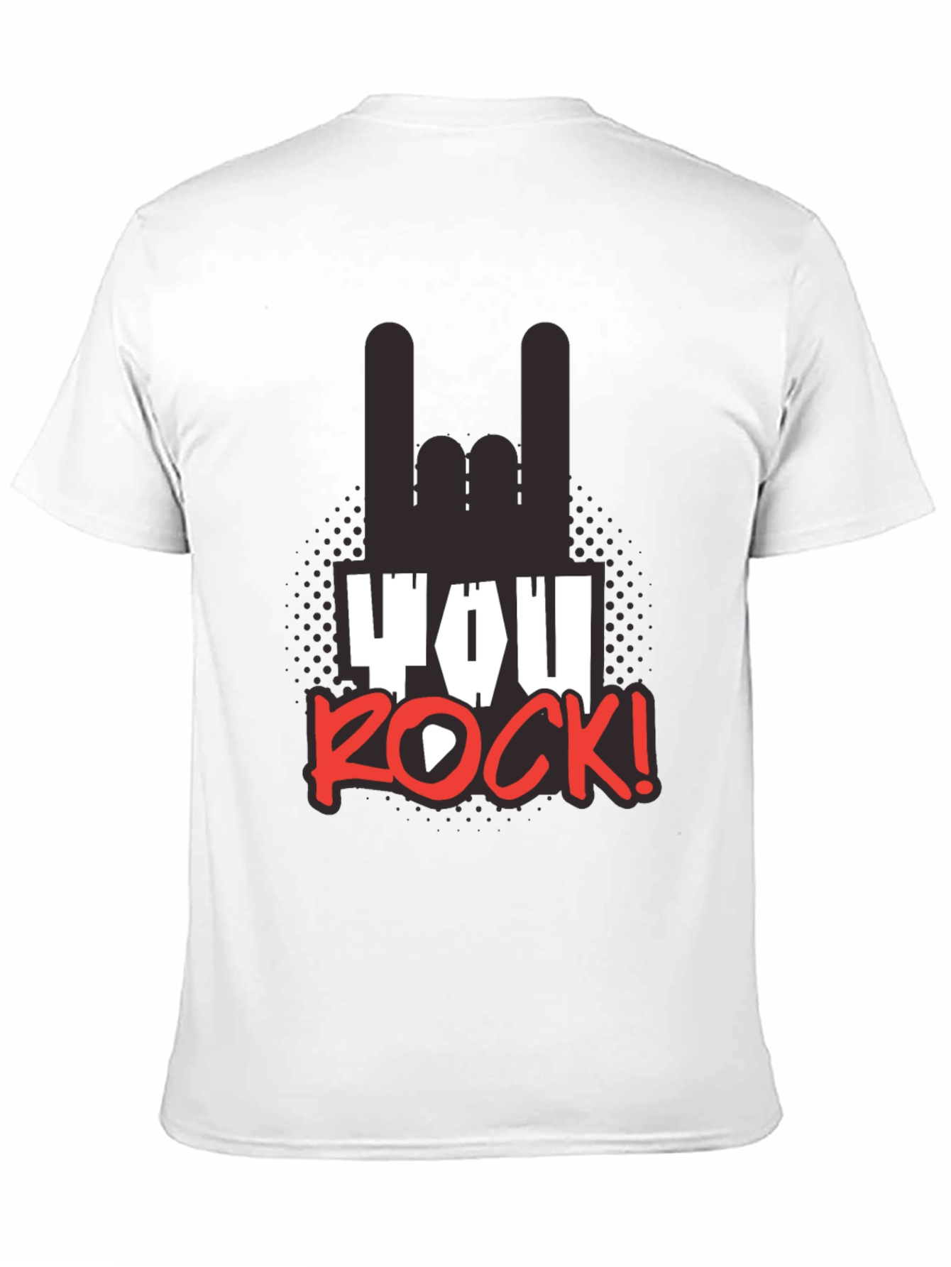 You Rock! Graphic T-Shirt - Black Unisex Tee