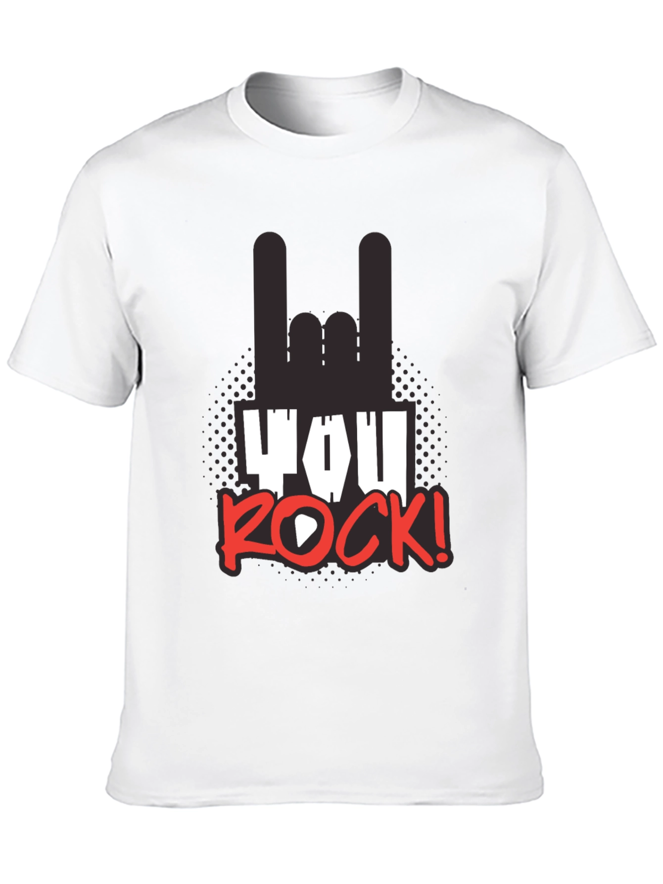 You Rock! Graphic T-Shirt - Black Unisex Tee