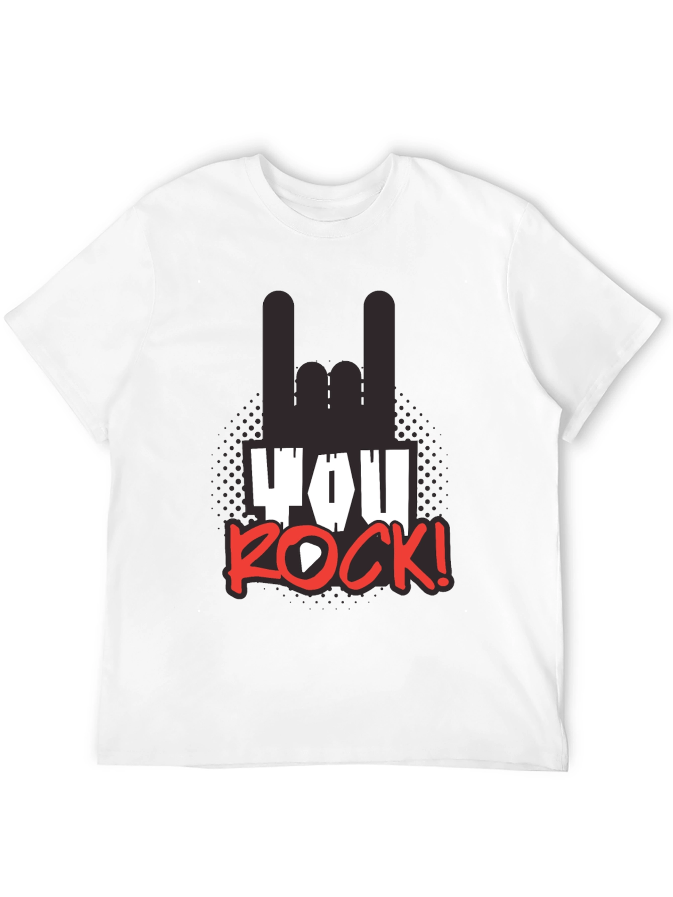You Rock! Graphic T-Shirt - Black Unisex Tee