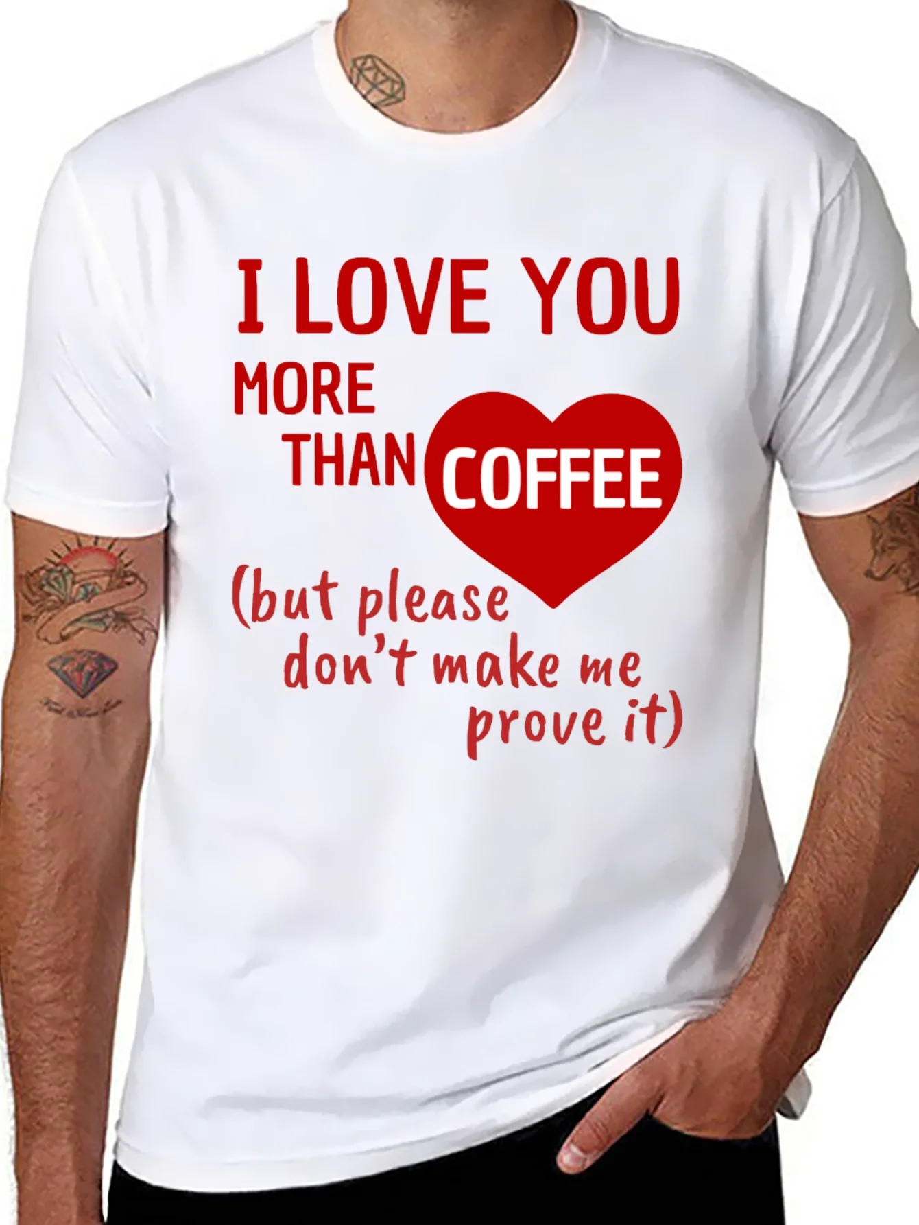 I Love You More Than Coffee Graphic Tee